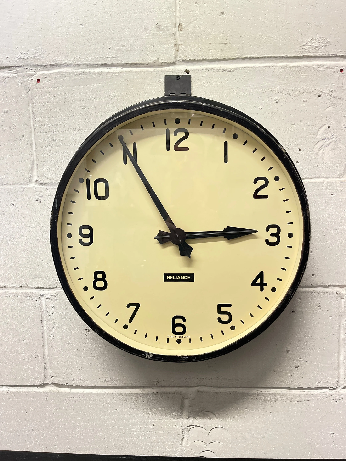 Large Vintage 1940s Industrial Station / Factory Clock By Gents Of Leicester