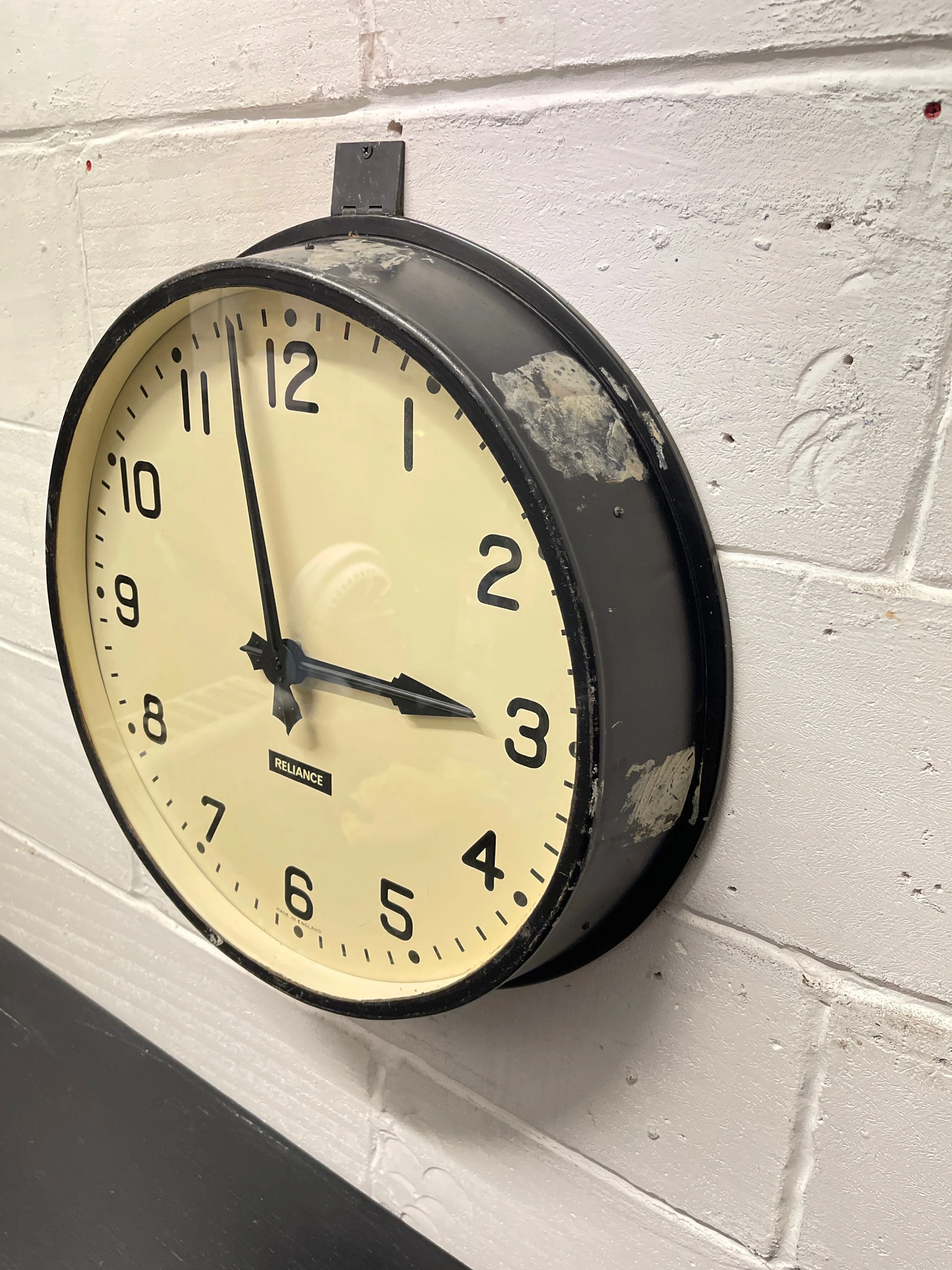 Large Vintage 1940s Industrial Station / Factory Clock By Gents Of Leicester
