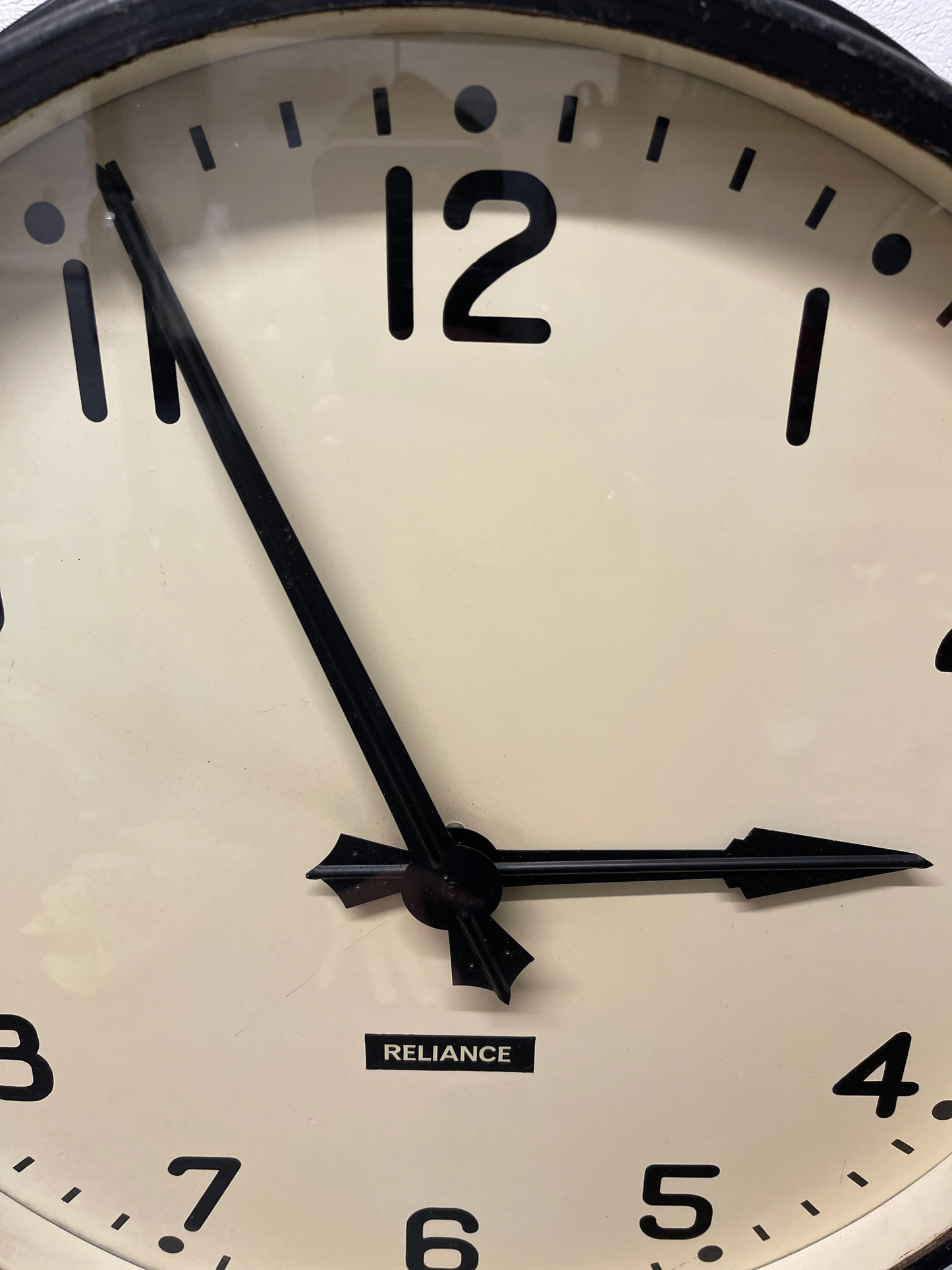 Large Vintage 1940s Industrial Station / Factory Clock By Gents Of Leicester