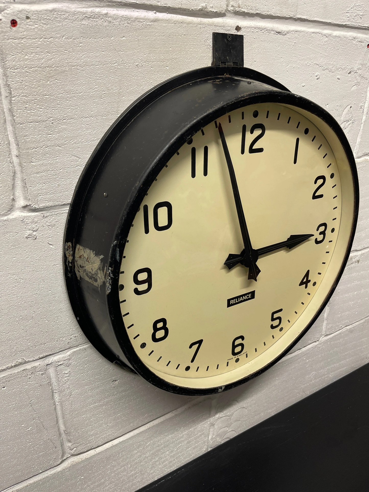 Large Vintage 1940s Industrial Station / Factory Clock By Gents Of Leicester