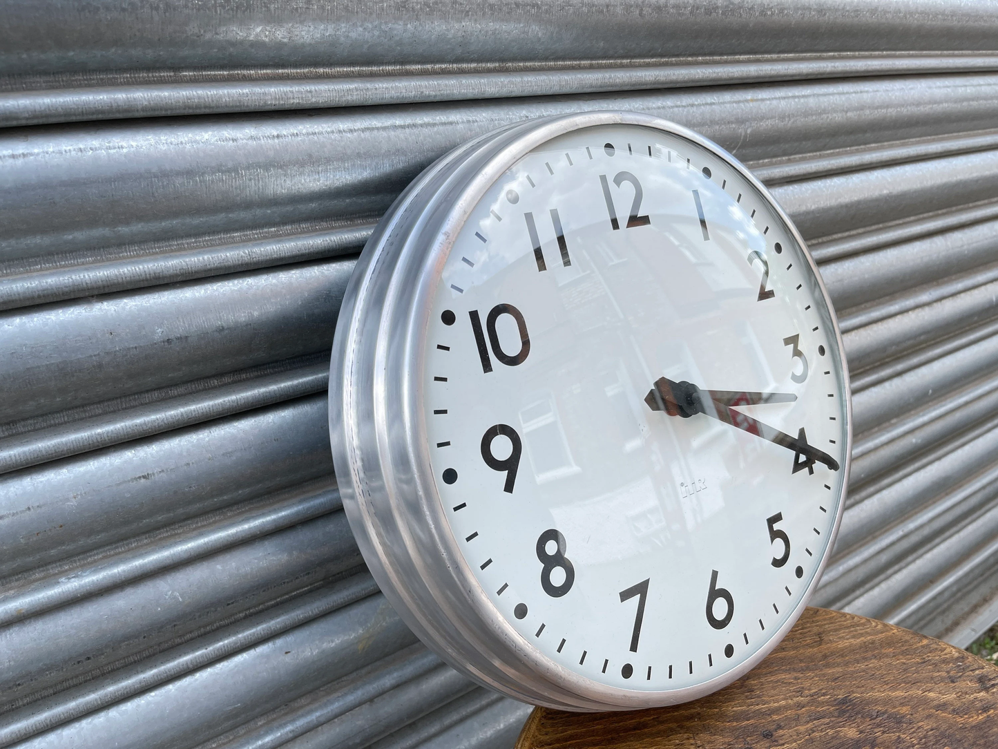 Vintage 1950s Industrial Factory Clock By ITR