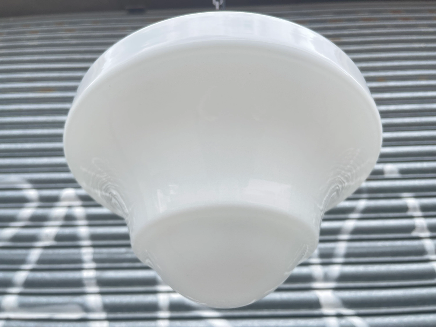 1930s Opaline Pendant Light By Benjamin Electric Manufacturing Company