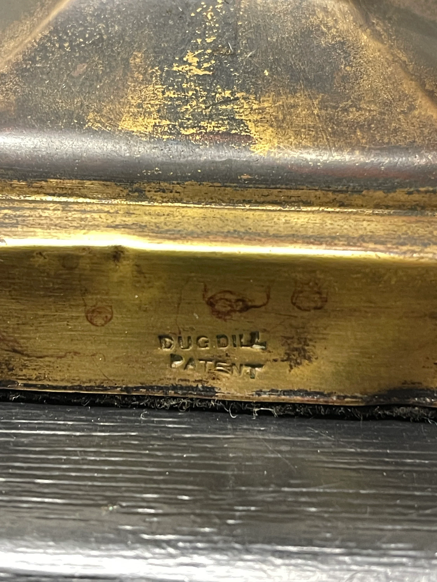 Rare Early 1900s Hexagonal Based Brass Piano Lamp By John Dugdill & Co