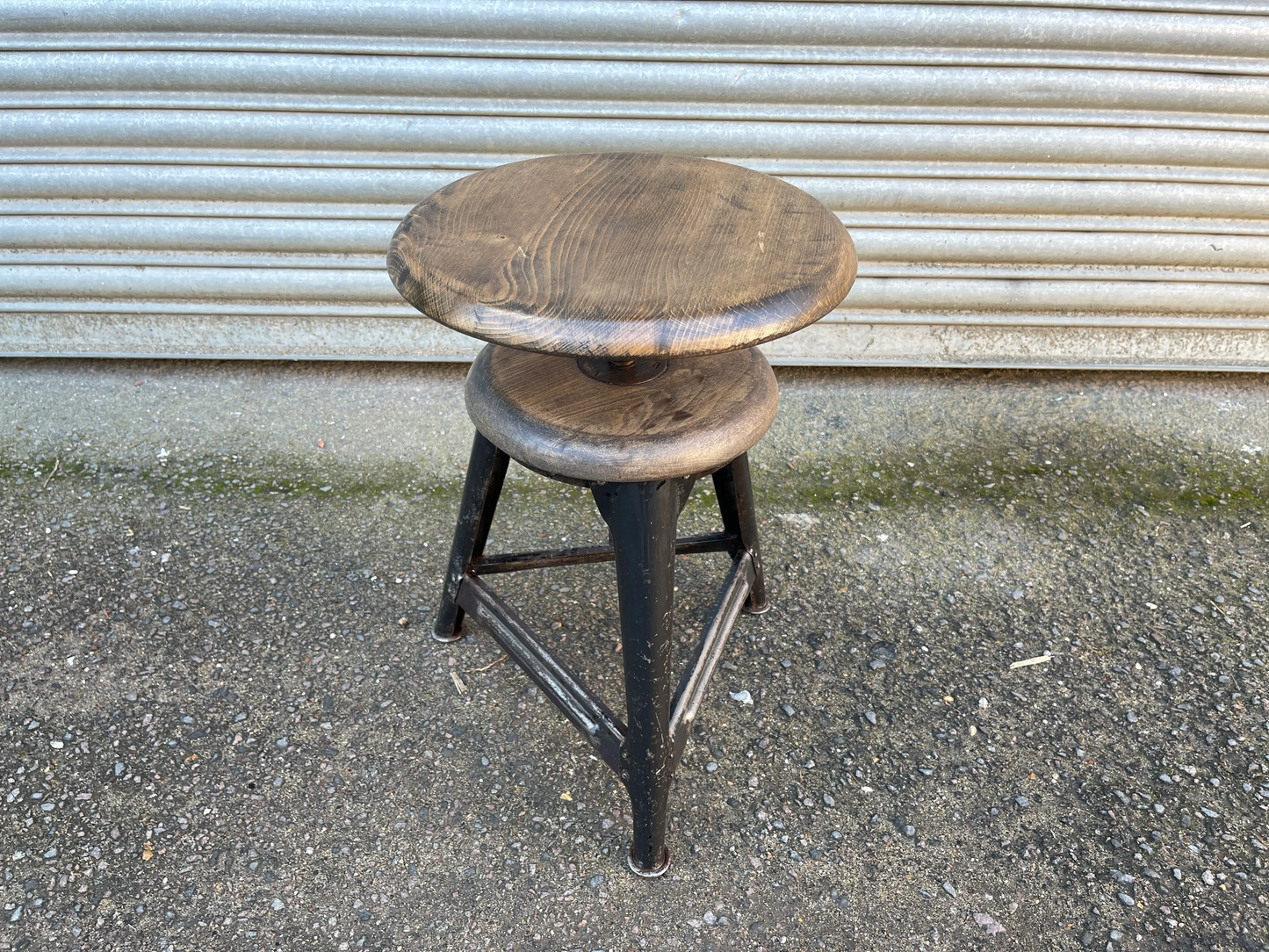 1930s Ama Elastik Adjustable Industrial Stools Germany