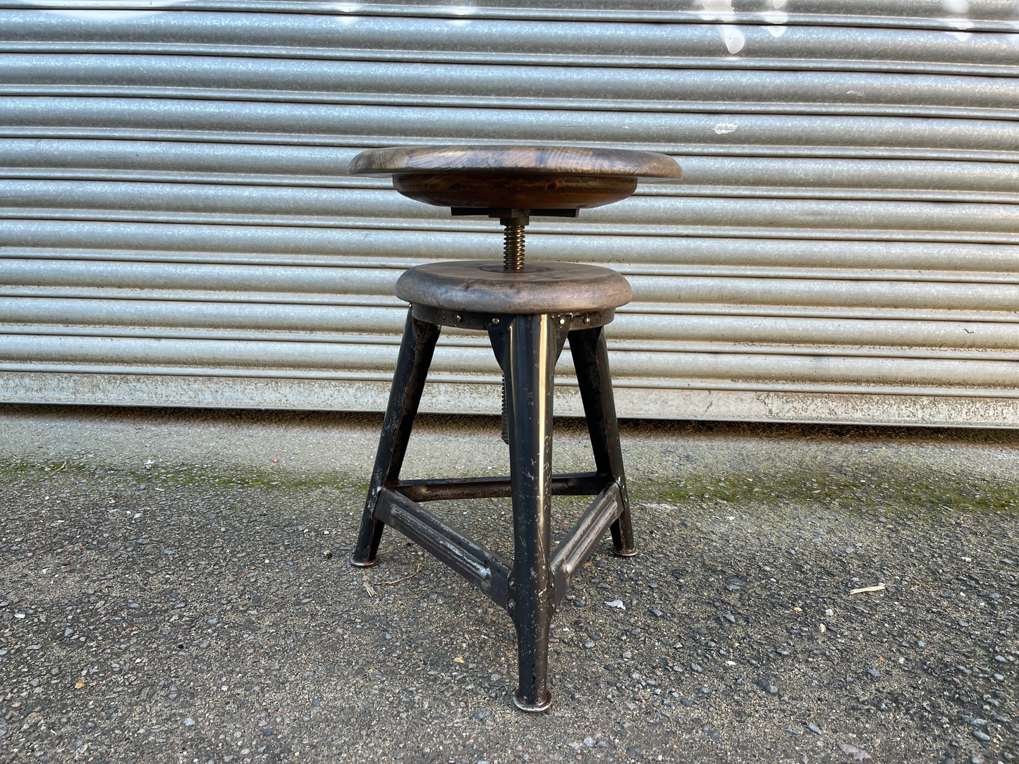 1930s Ama Elastik Adjustable Industrial Stools Germany