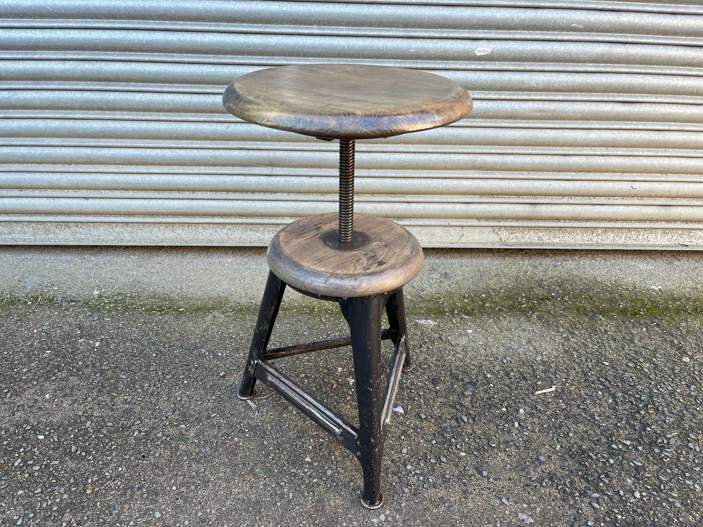 1930s Ama Elastik Adjustable Industrial Stools Germany