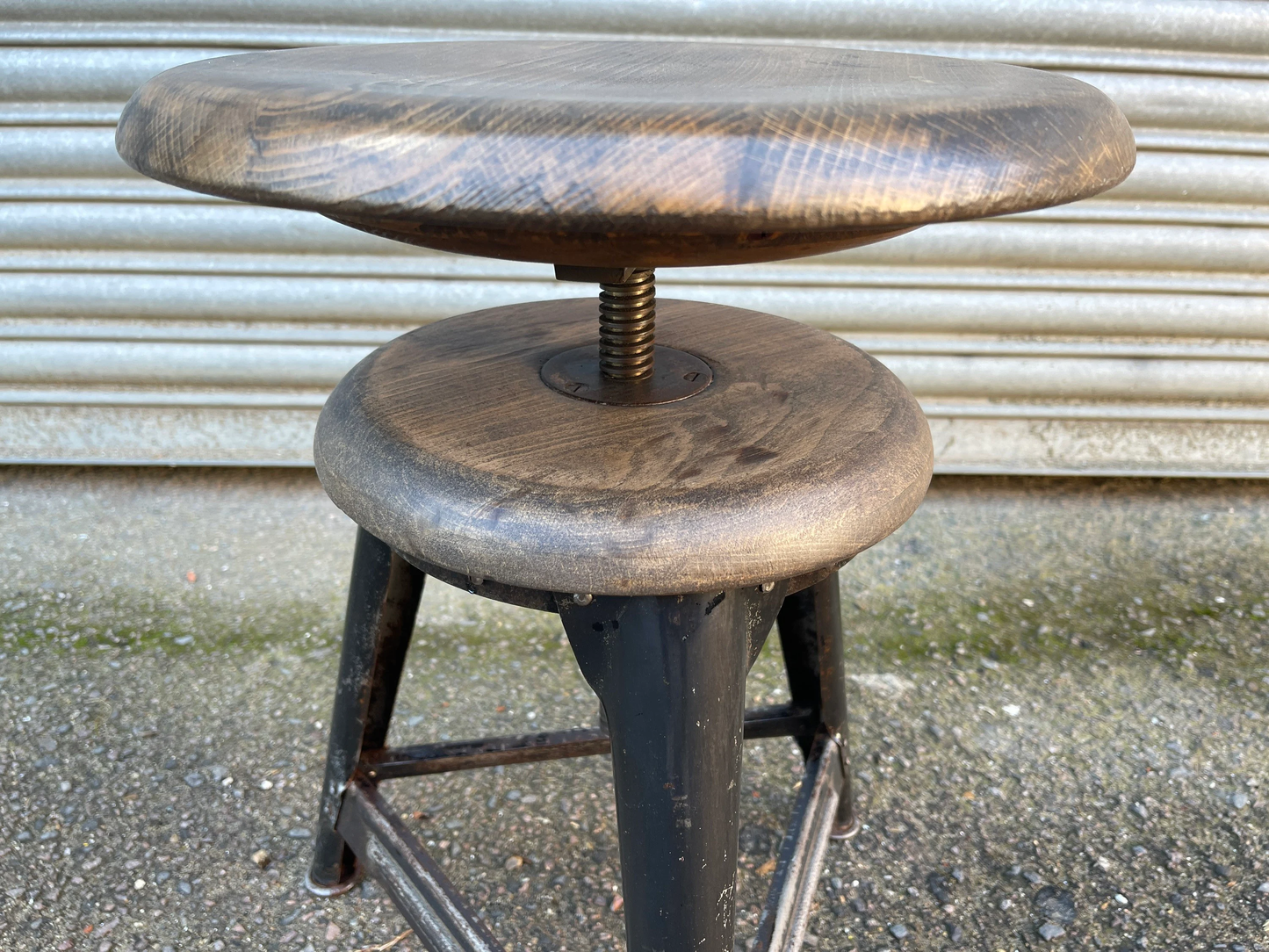 1930s Ama Elastik Adjustable Industrial Stools Germany
