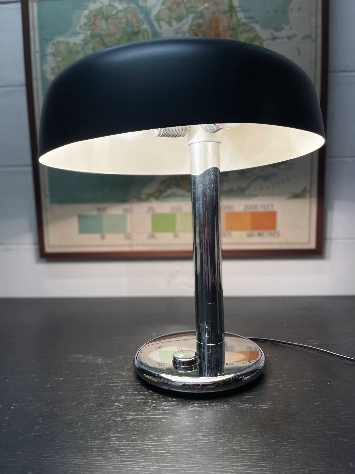 Large Table Lamp By Heinz F W Stahl For Hillebrand Lighting Circa 1969 Model 7603