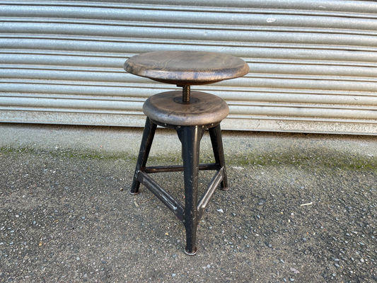 1930s Ama Elastik Adjustable Industrial Stools Germany
