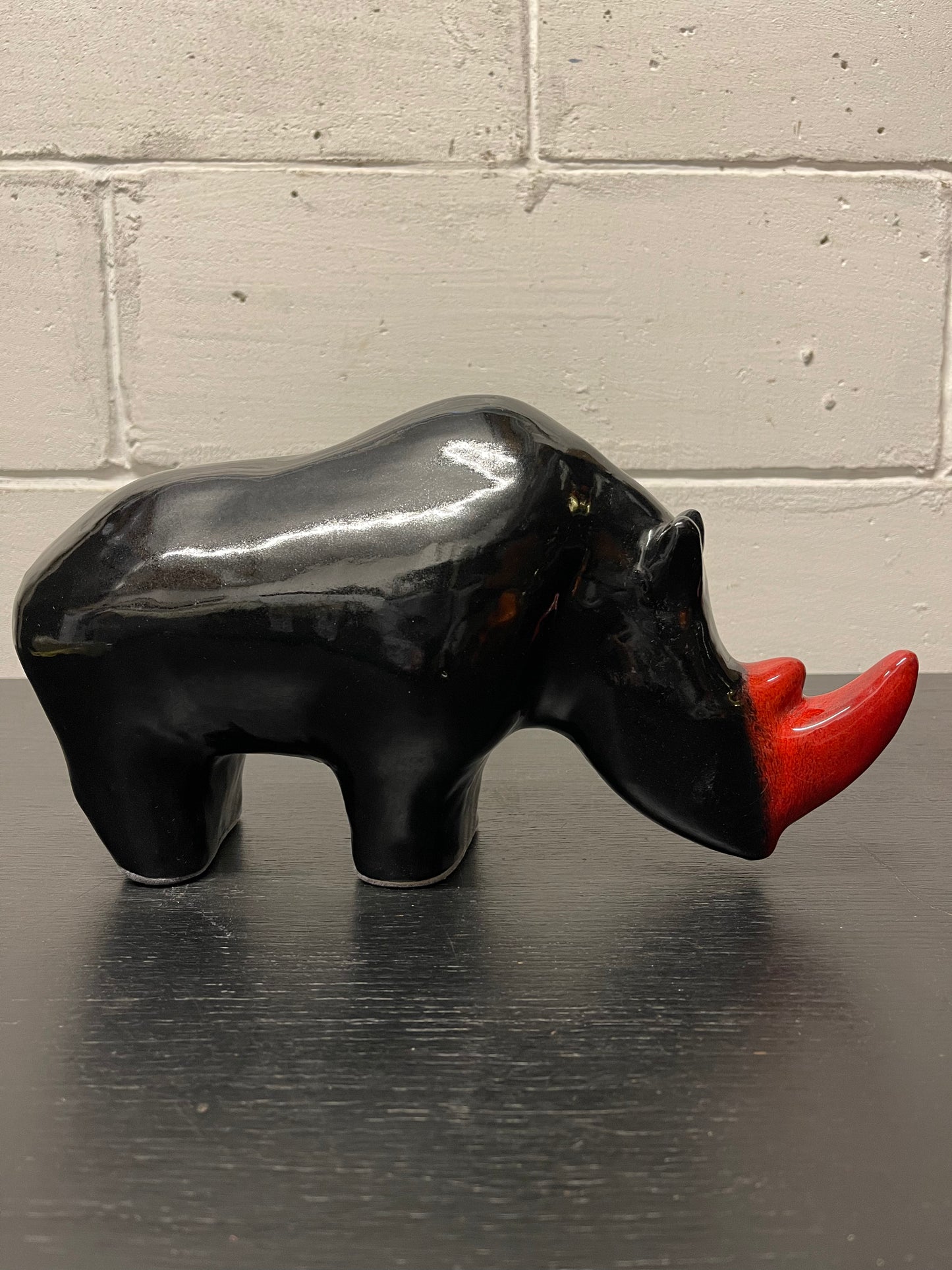 Exclusive Otto Keramik Ceramic Rhino West German Pottery Fat Lava