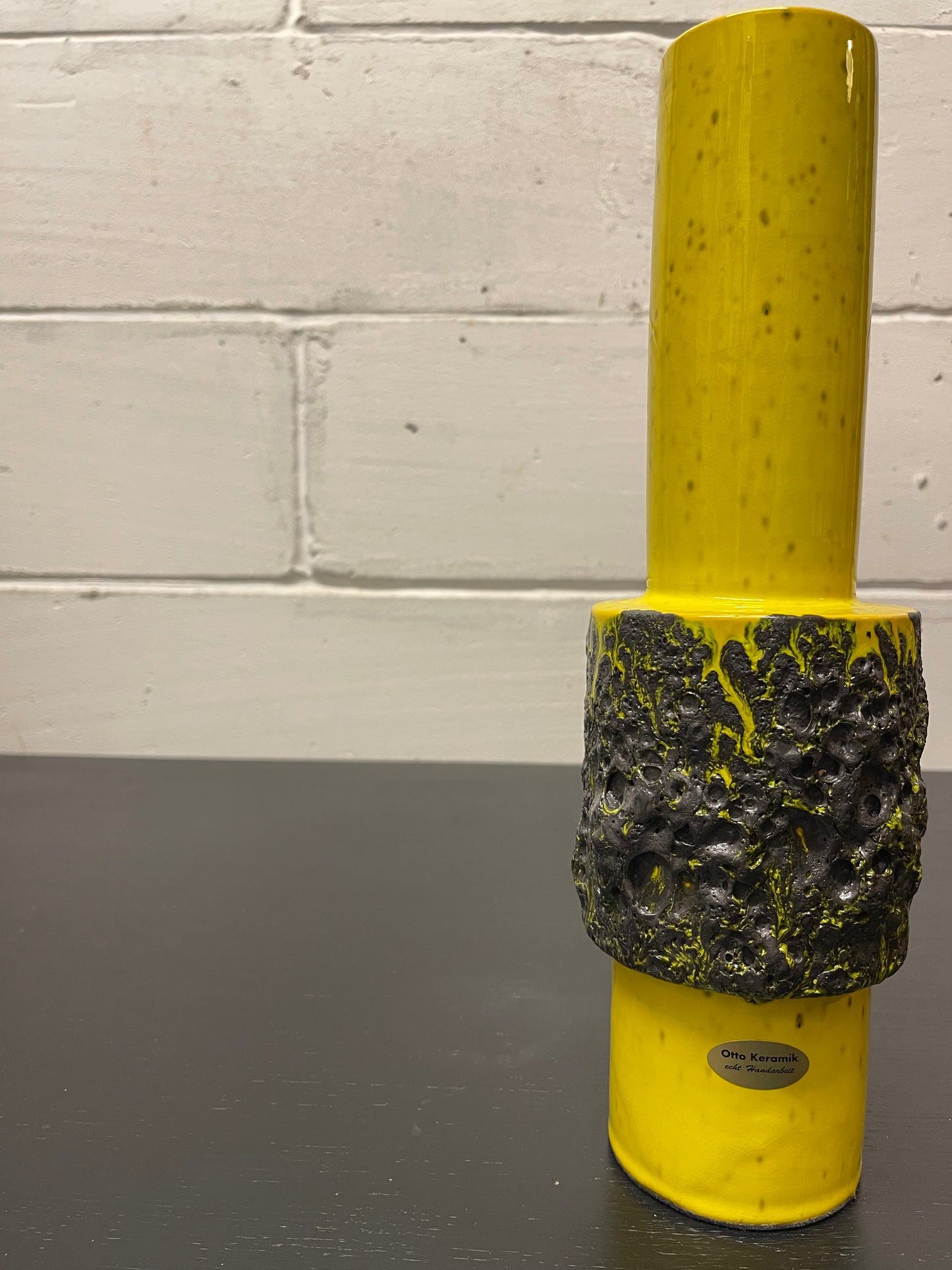 Otto Keramik Ceramic Fat Lava Vase West German Pottery