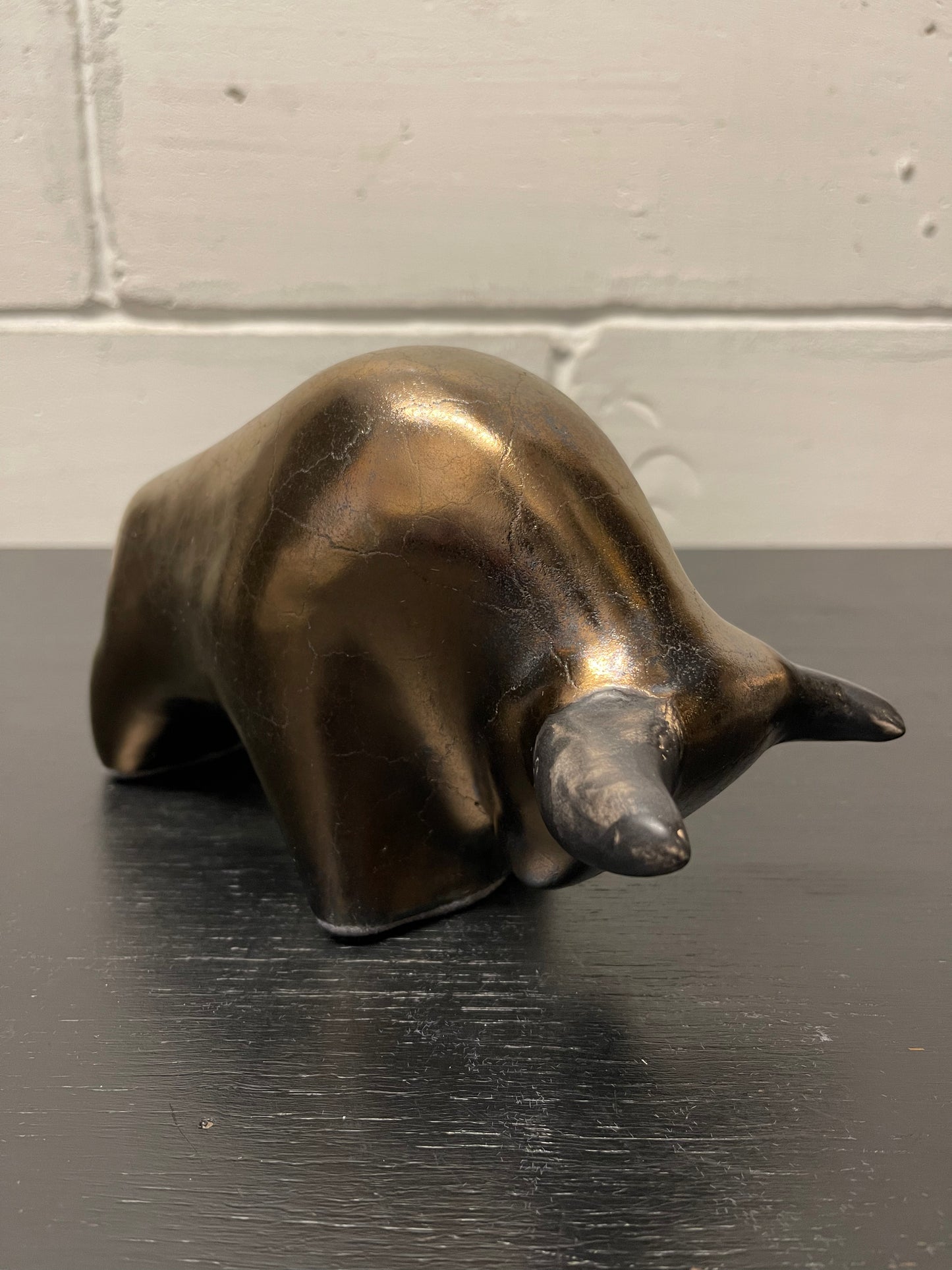 Otto Keramik Ceramic Bull West German Pottery Fat Lava
