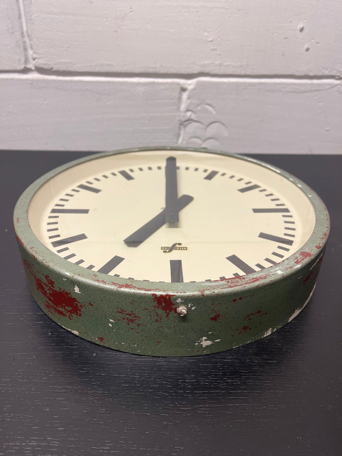 1960's East German Industrial Factory / Office Clocks By Elfema