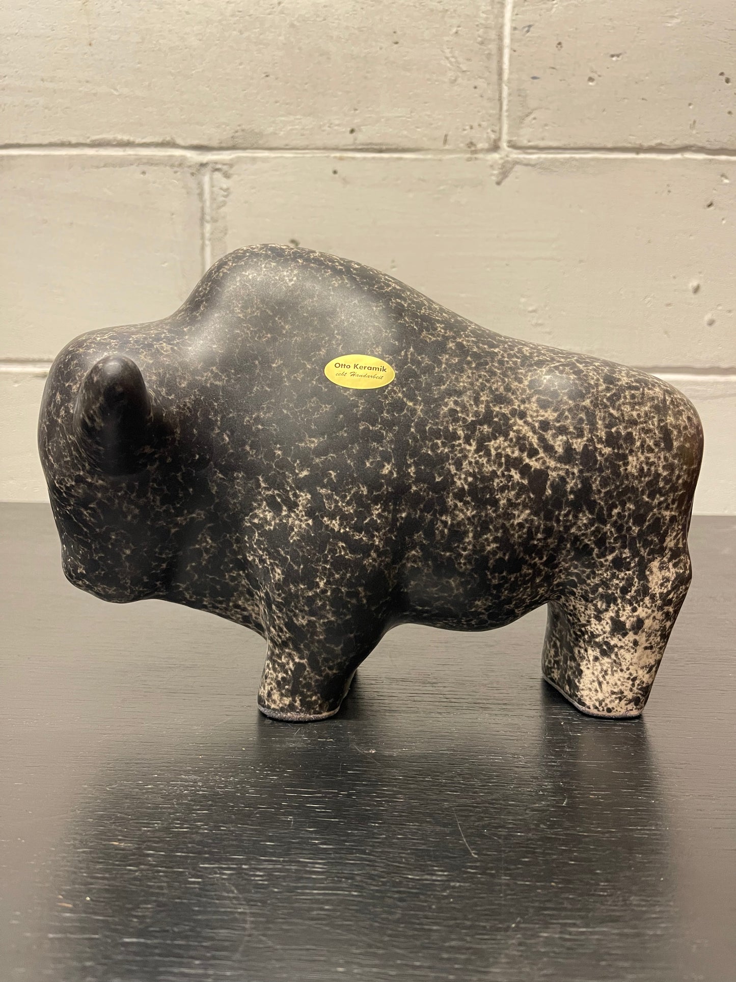 Otto Keramik Ceramic Bull West German Pottery Fat Lava