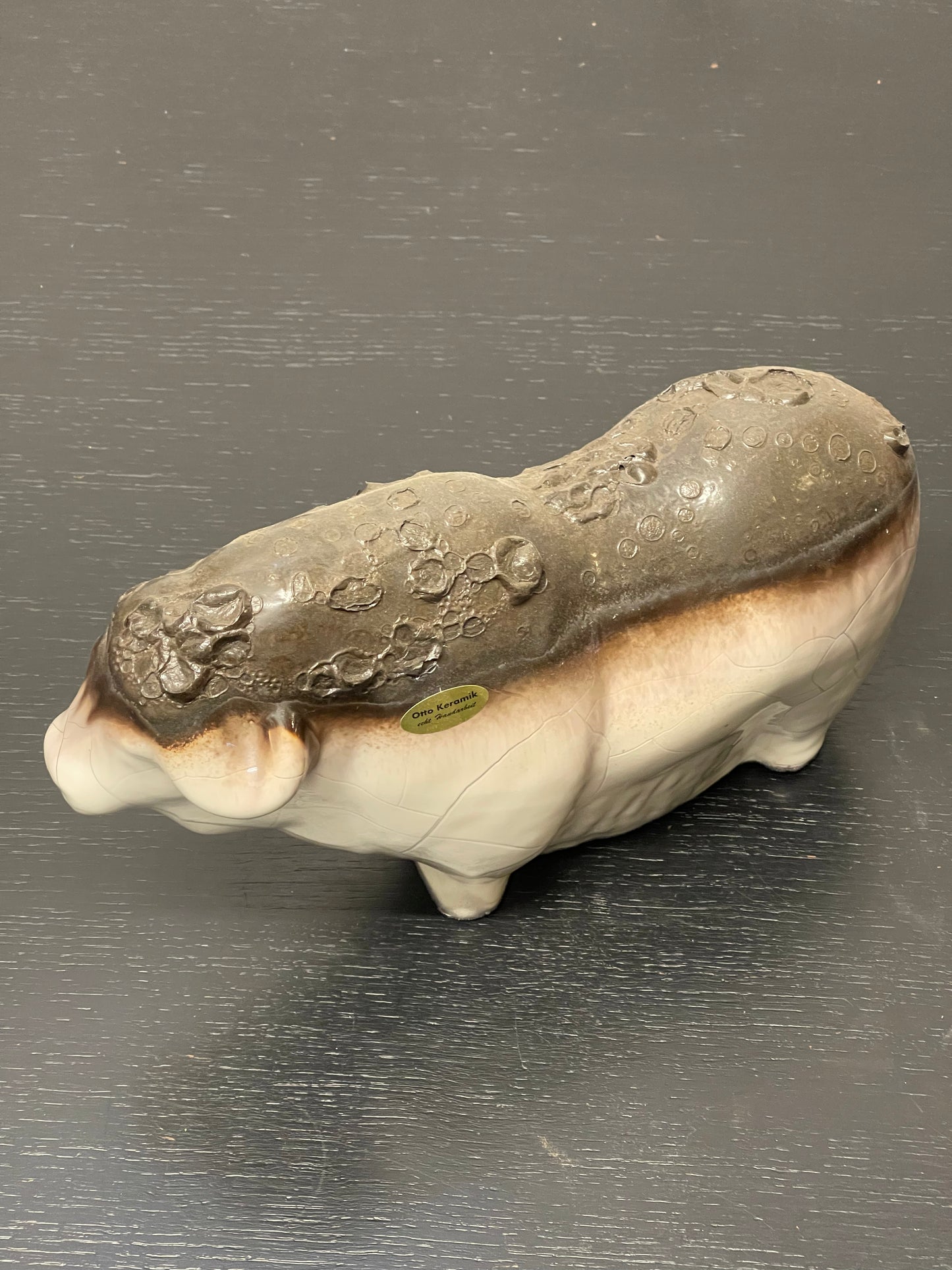 Otto Keramik Ceramic Buffalo West German Pottery Fat Lava