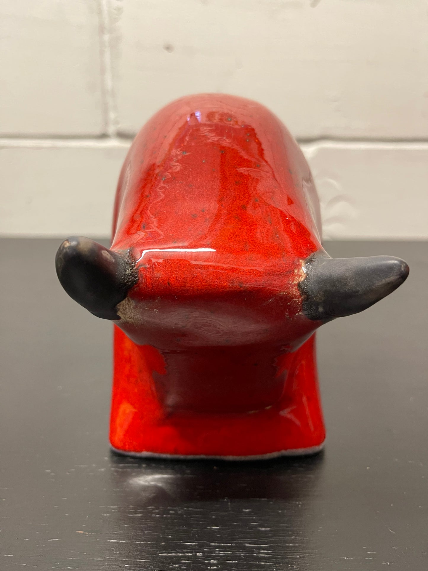 Otto Keramik Ceramic Bull West German Pottery Fat Lava