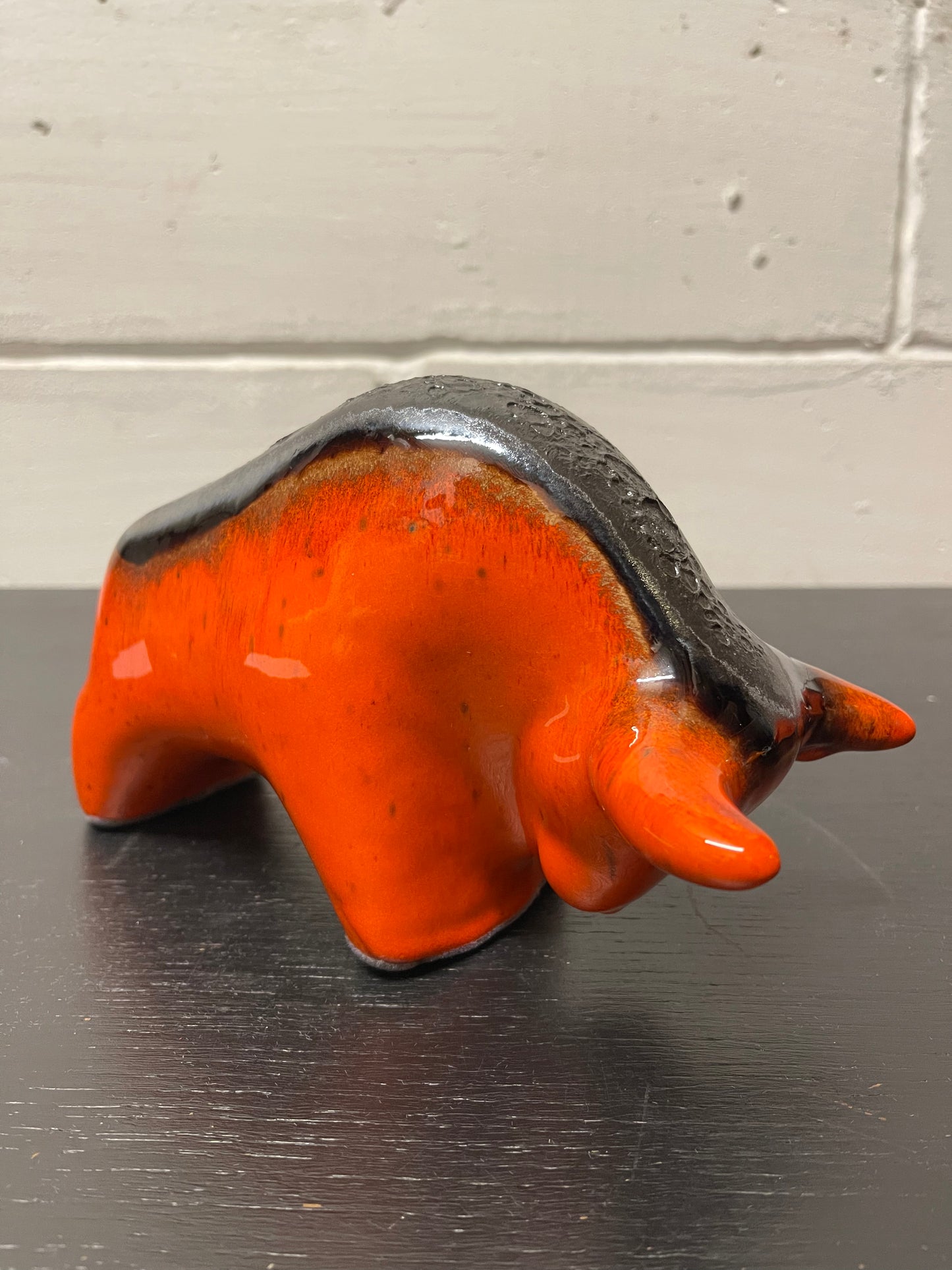 Otto Keramik Ceramic Bull West German Pottery Fat Lava
