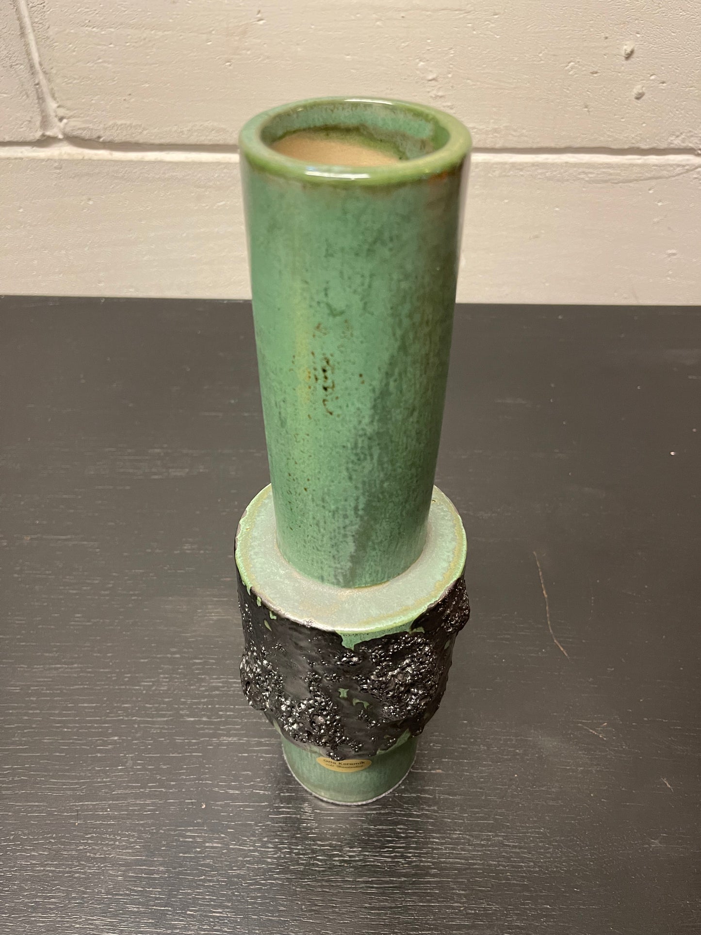 Otto Keramik Ceramic Fat Lava Vase West German Pottery