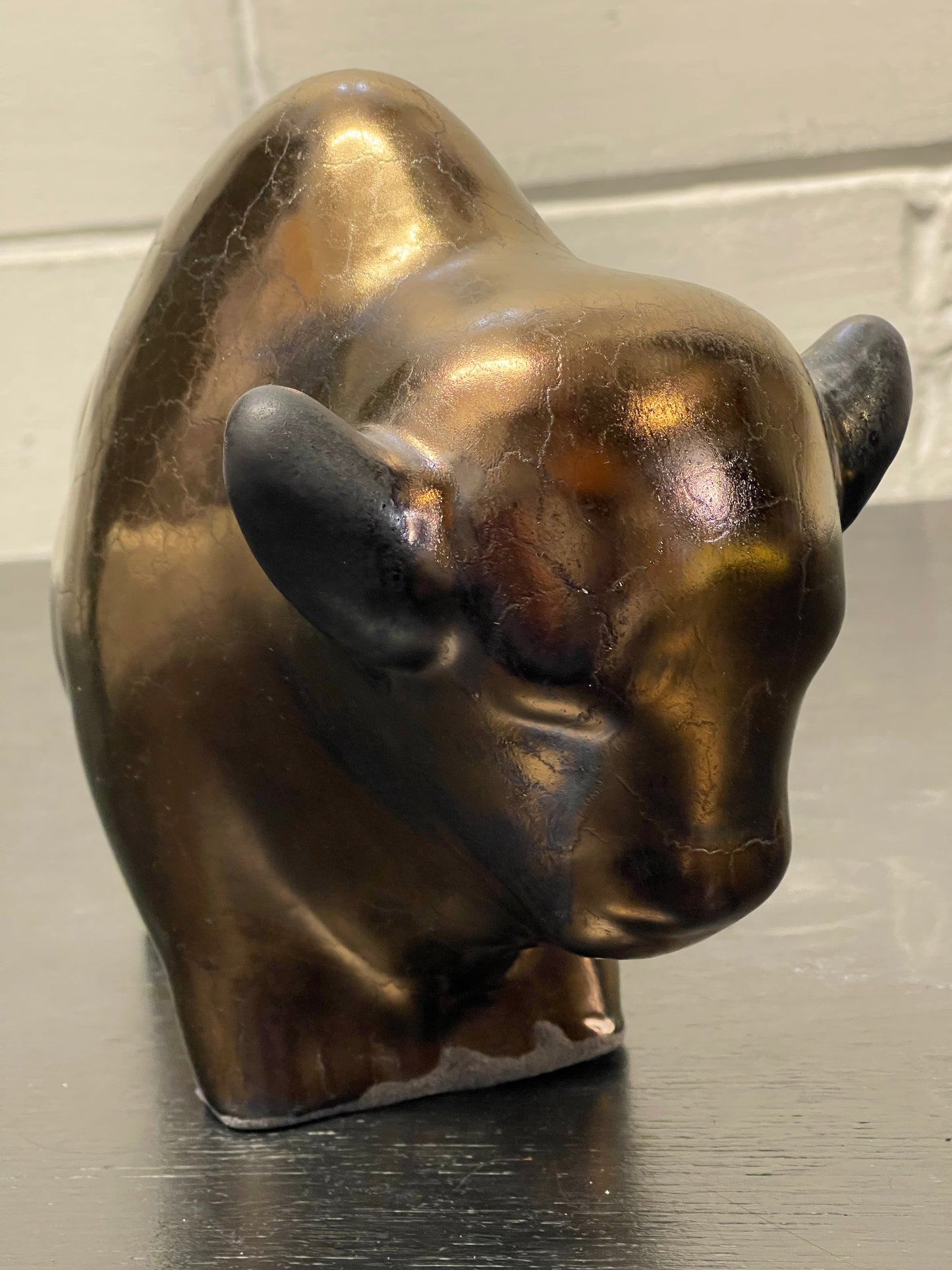 Otto Keramik Ceramic Bull West German Pottery Fat Lava