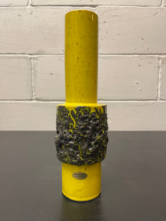 Otto Keramik Ceramic Fat Lava Vase West German Pottery