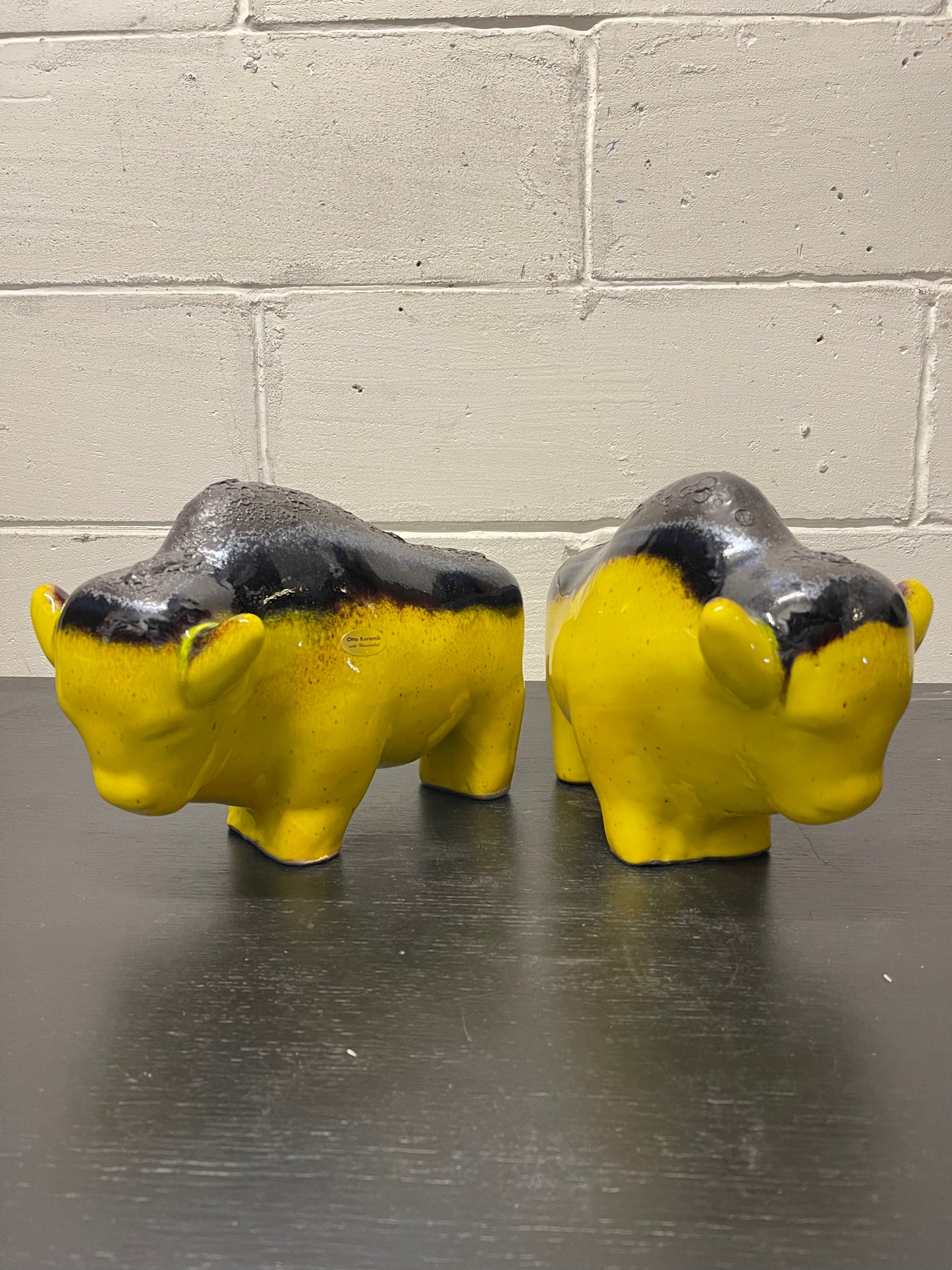 Otto Keramik Ceramic Bull West German Pottery Fat Lava