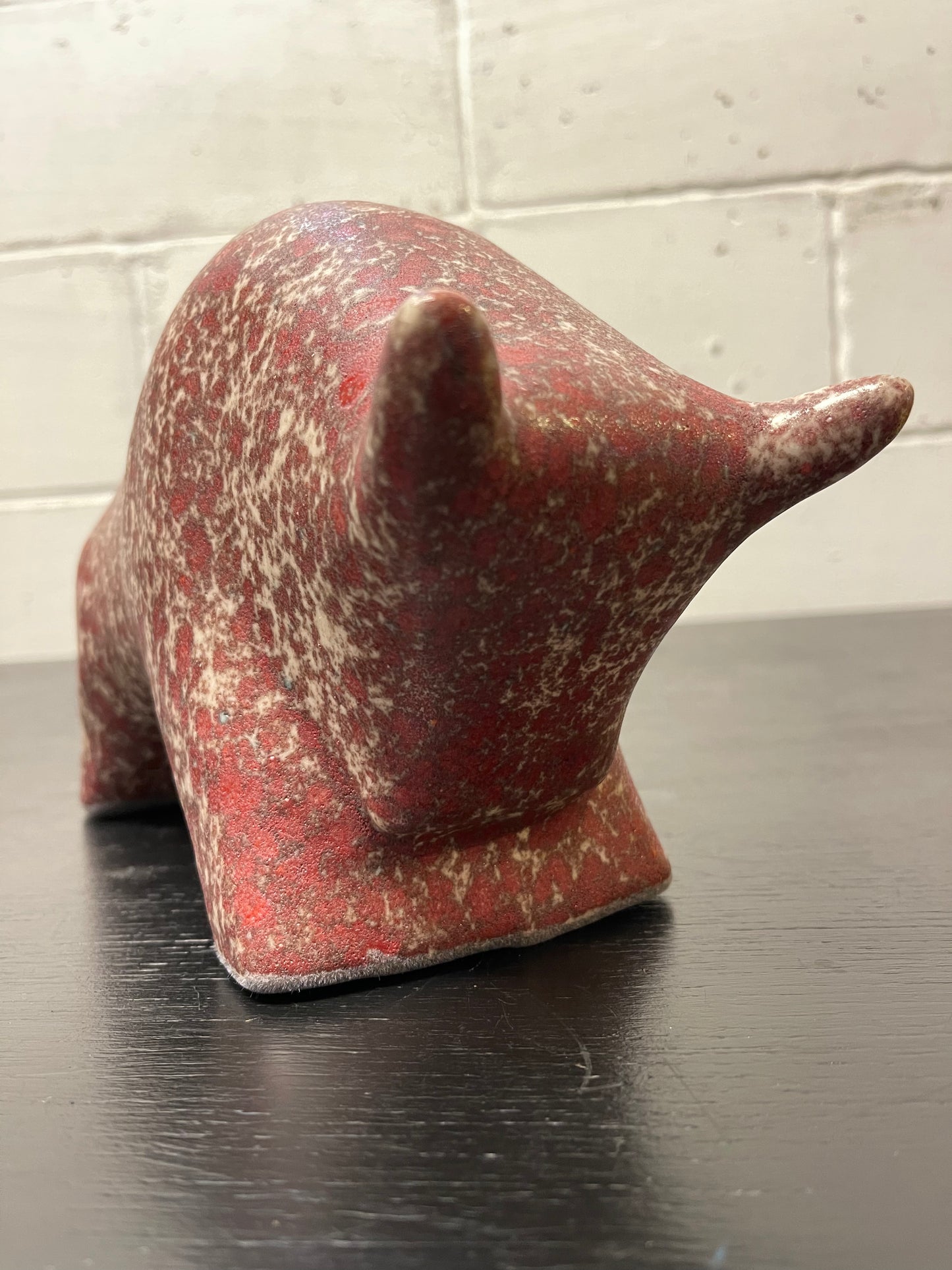 Otto Keramik Ceramic Bull West German Pottery Fat Lava