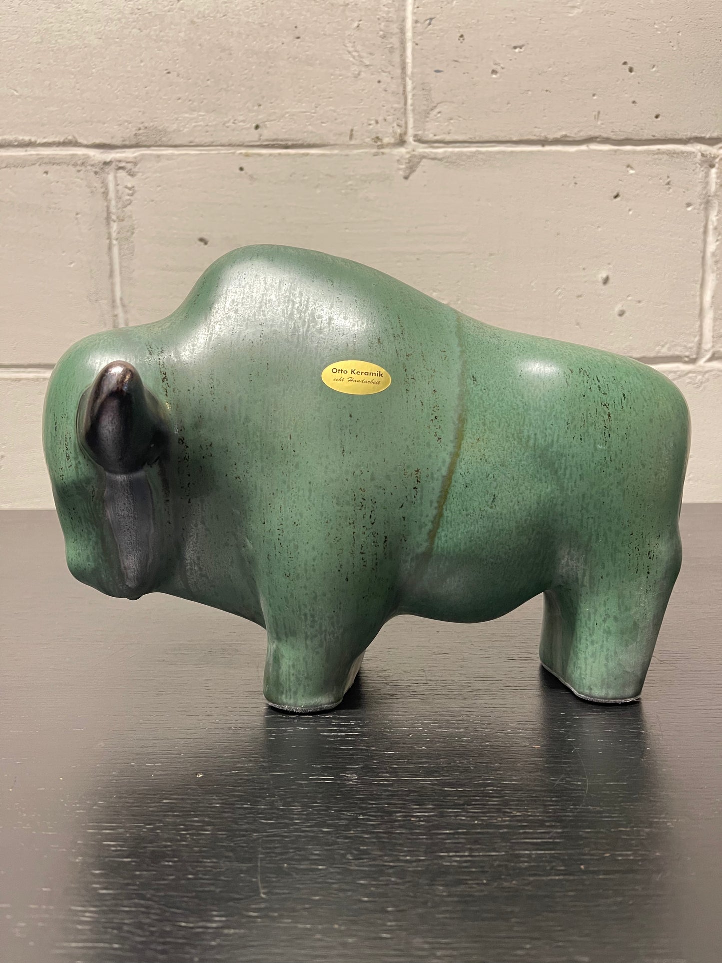 Otto Keramik Ceramic Bull West German Pottery Fat Lava