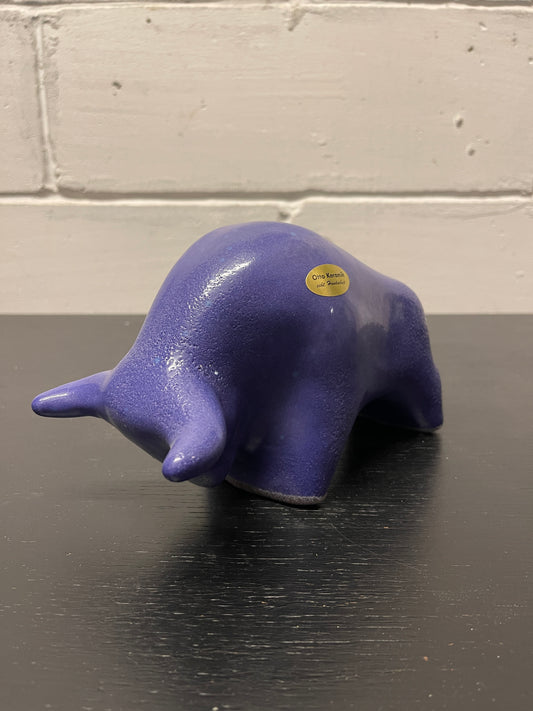 Otto Keramik Ceramic Bull West German Pottery Fat Lava