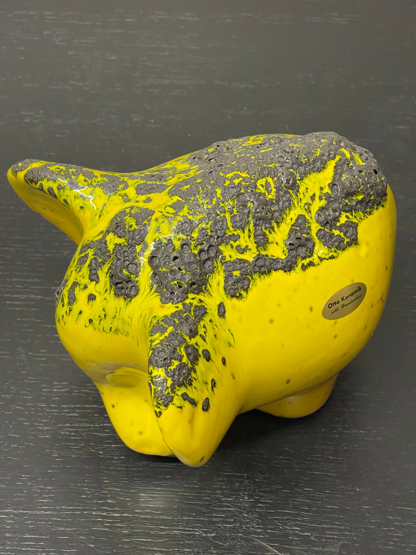 Otto Keramik Ceramic Elephant West German Pottery Fat Lava
