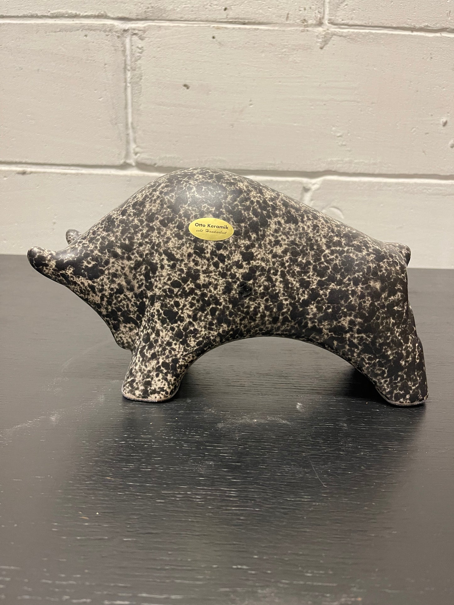 Otto Keramik Ceramic Bull West German Pottery Fat Lava