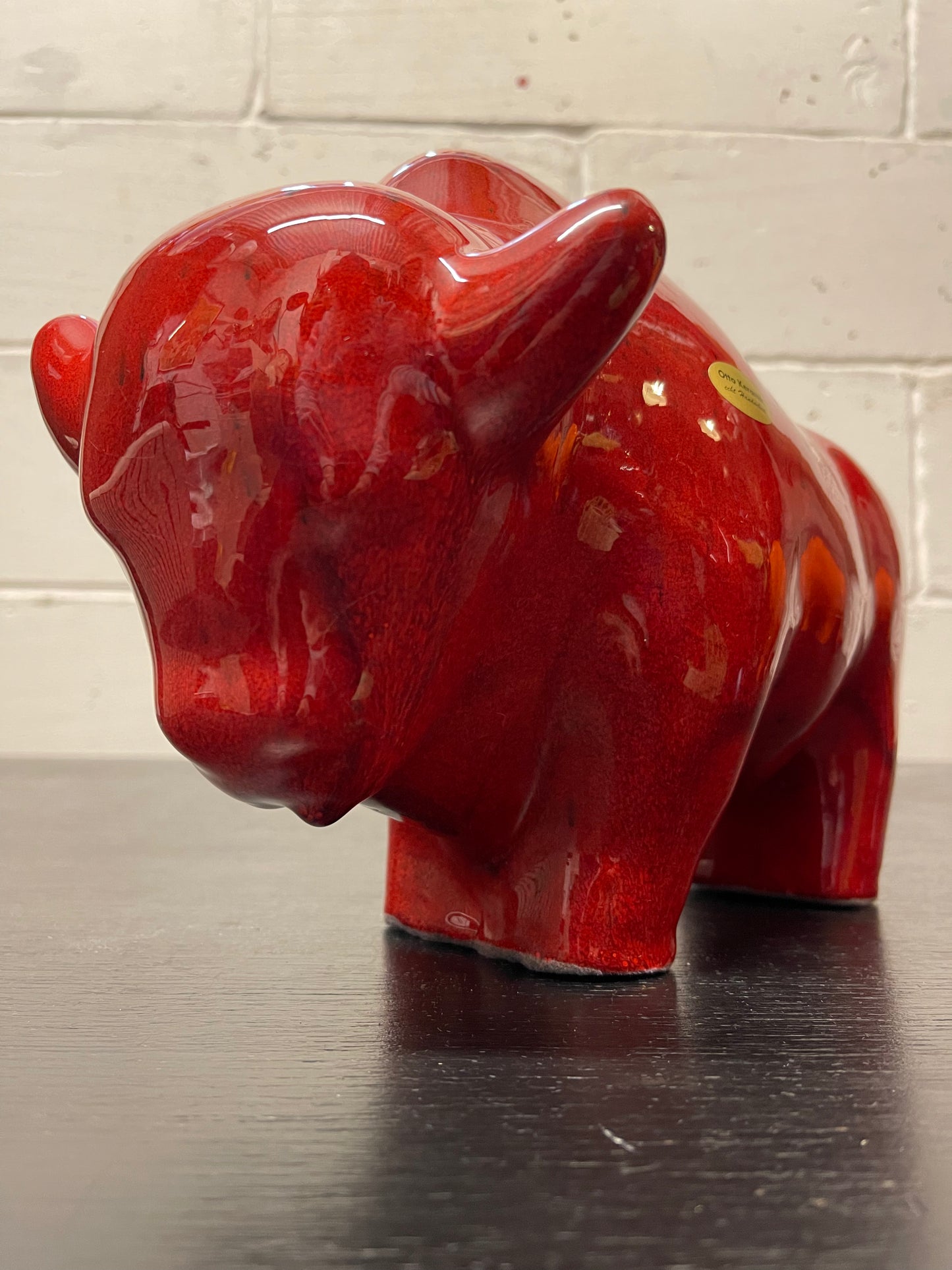 Otto Keramik Ceramic Bull West German Pottery Fat Lava