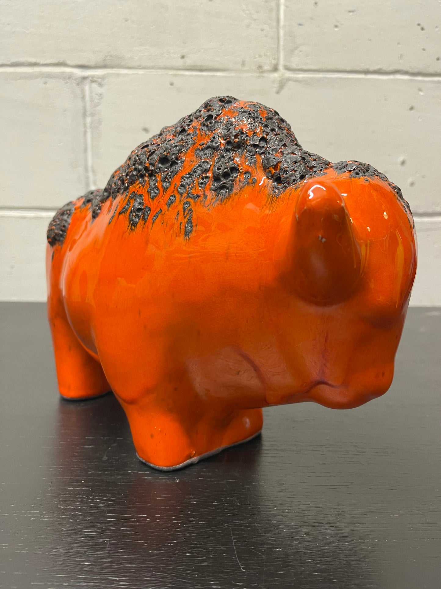 Otto Keramik Ceramic Bull West German Pottery Fat Lava