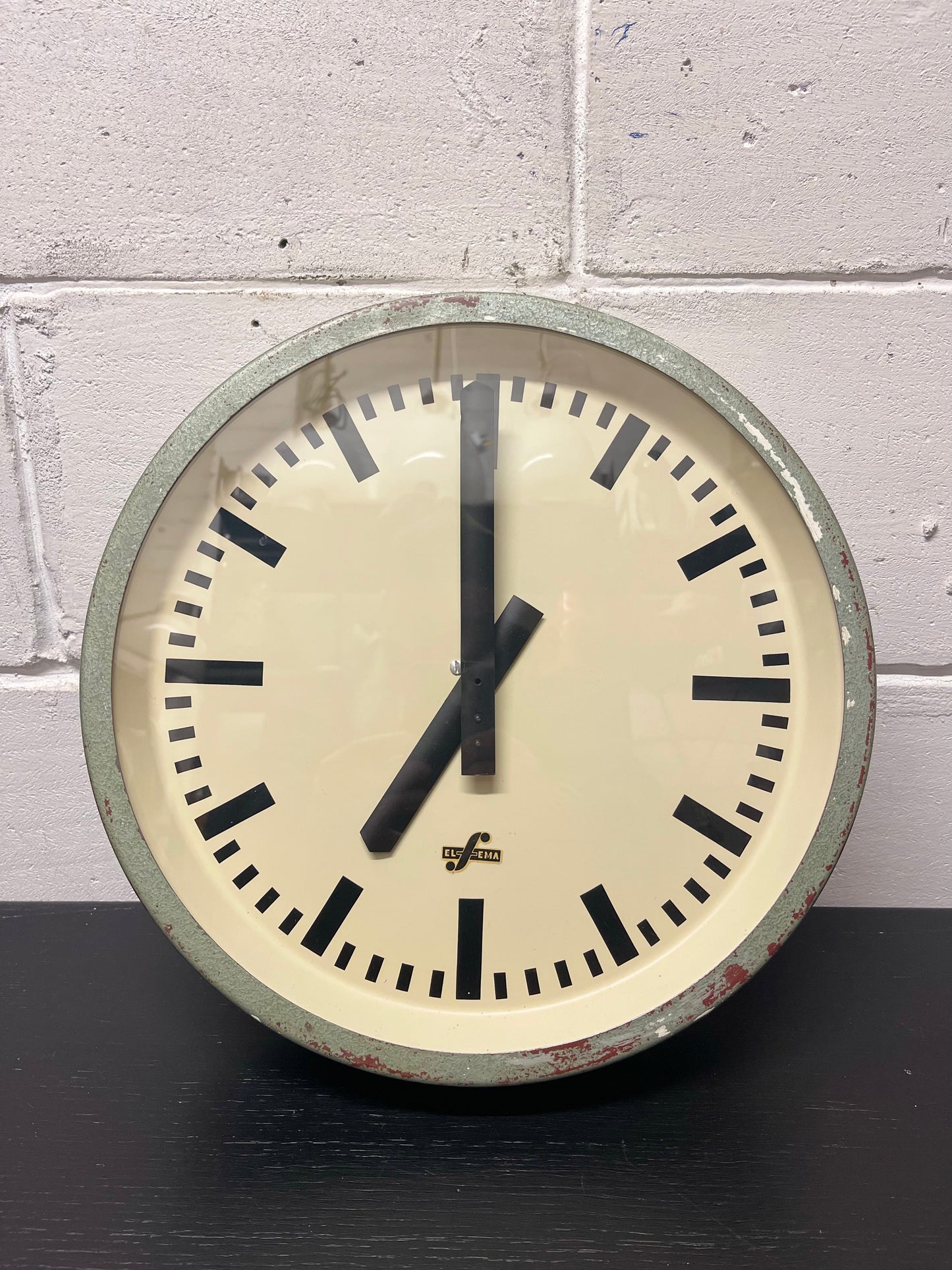 1960's East German Industrial Factory / Office Clocks By Elfema