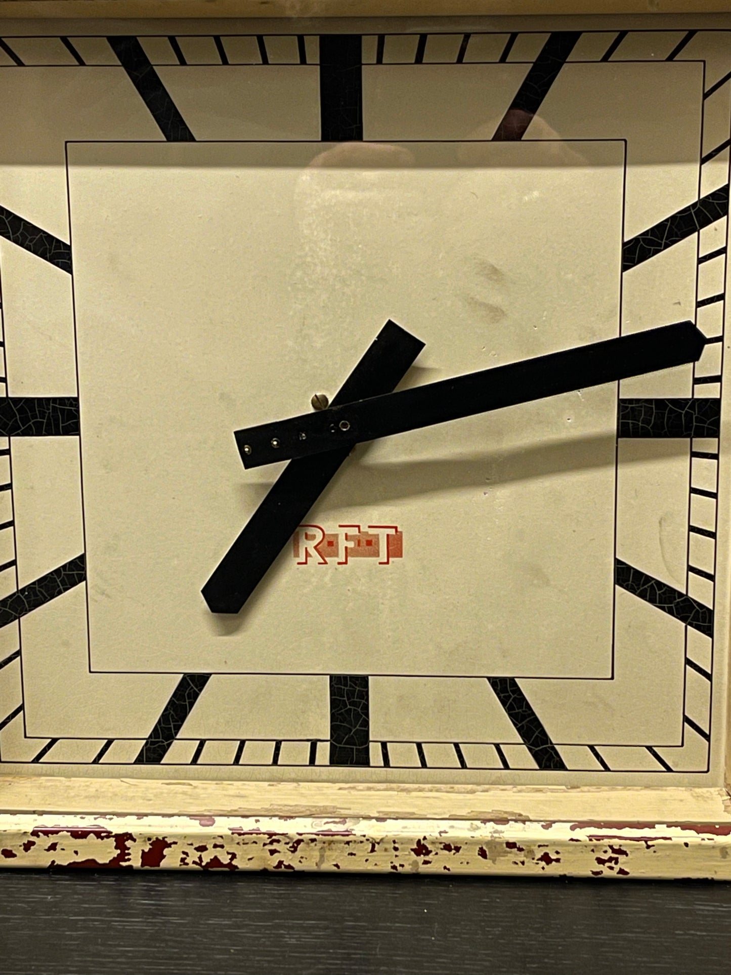 1950s Art Deco Style East German Clock Factory Clock By RFT
