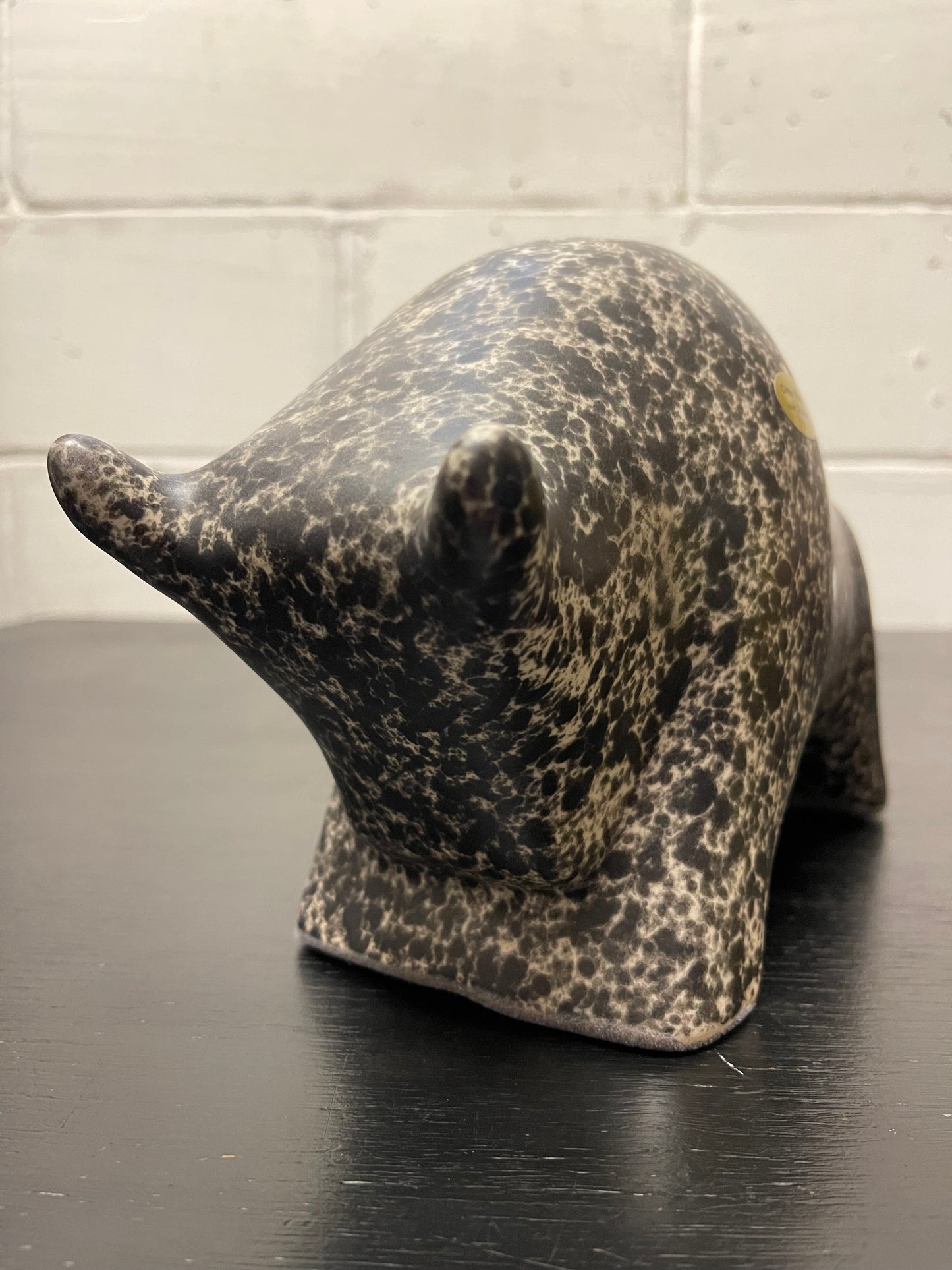 Otto Keramik Ceramic Bull West German Pottery Fat Lava