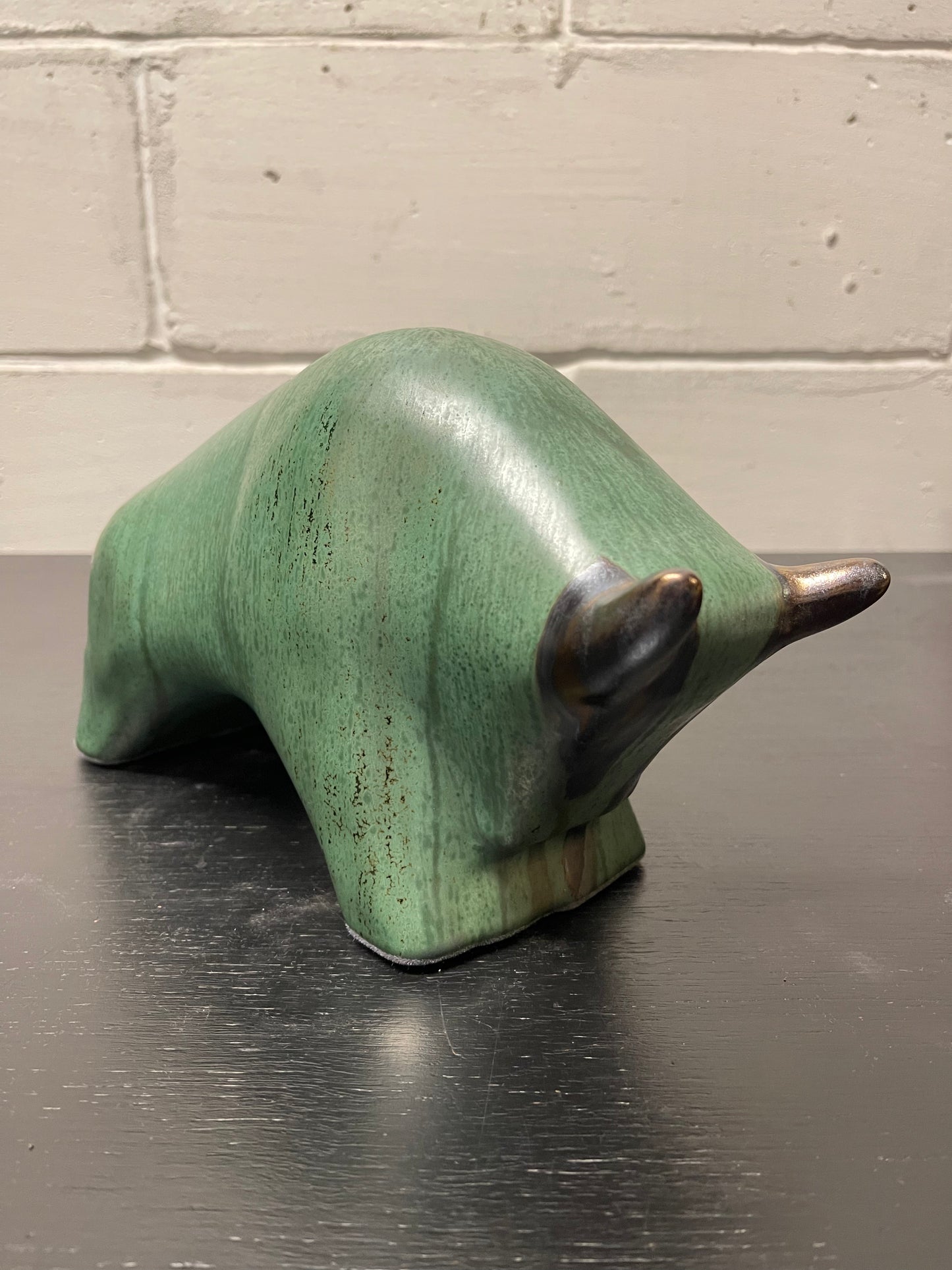 Otto Keramik Ceramic Bull West German Pottery Fat Lava