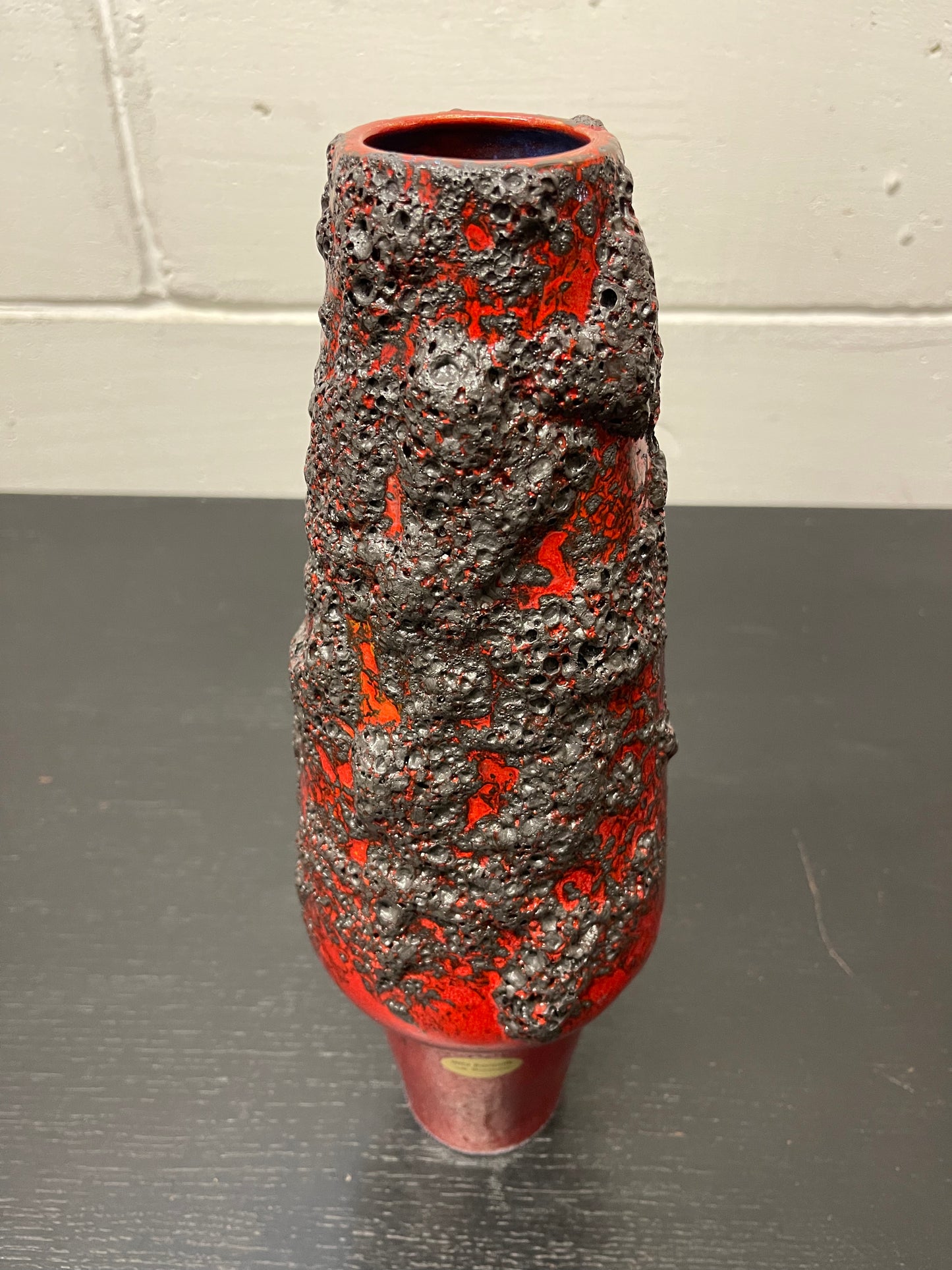 Otto Keramik Ceramic Fat Lava Vase West German Pottery