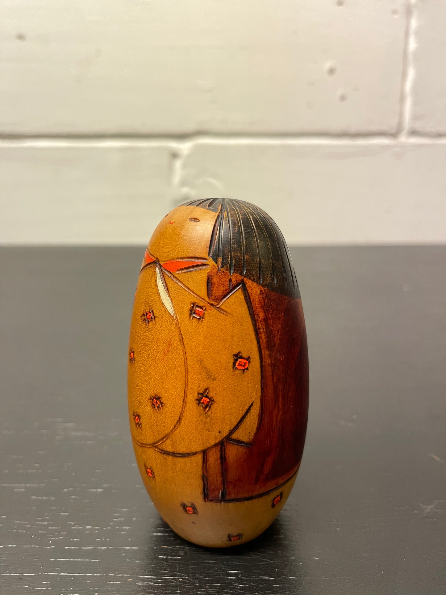 Vintage Sosaku Japanese Kokeshi Doll By Usaburo