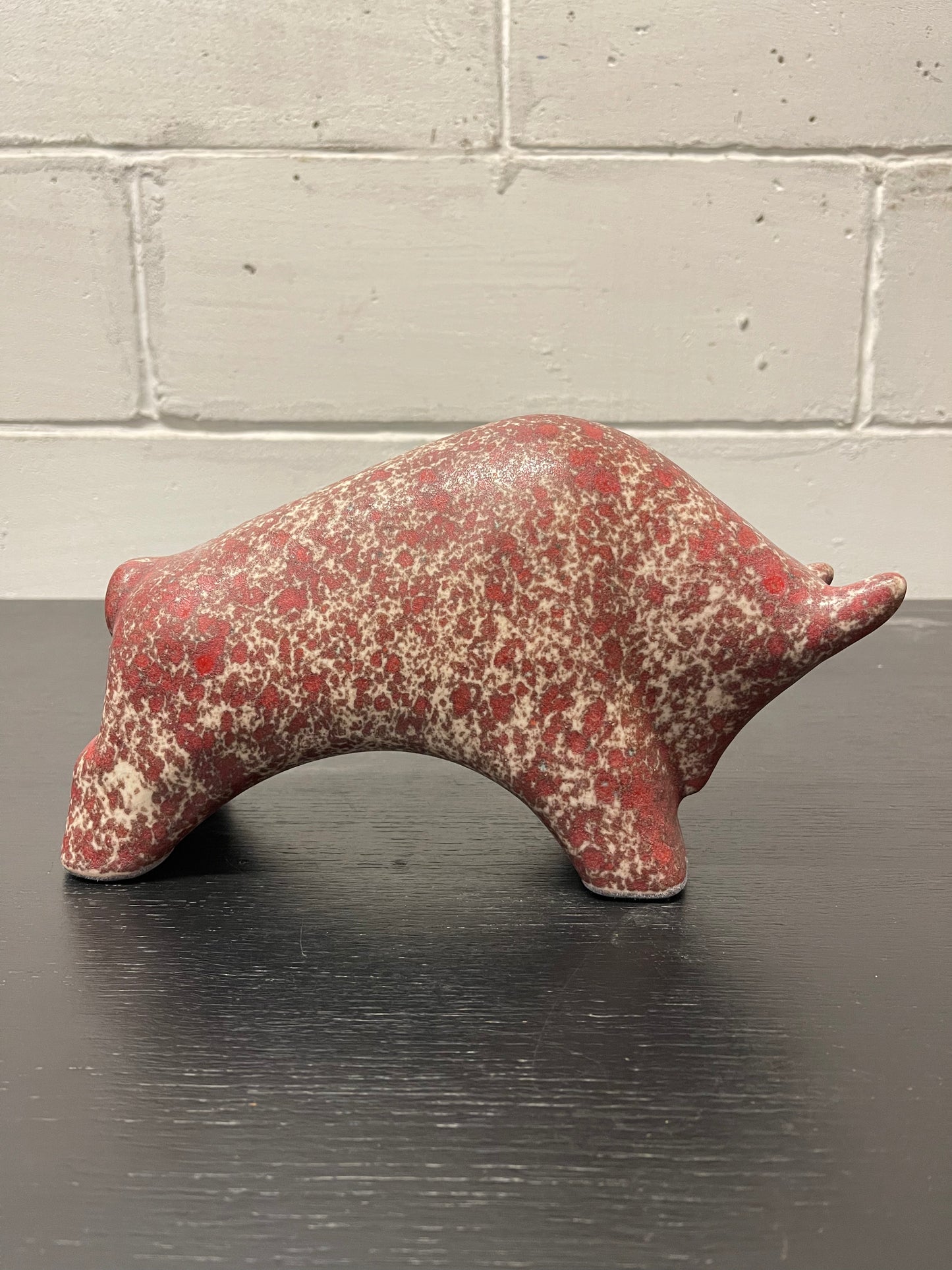 Otto Keramik Ceramic Bull West German Pottery Fat Lava