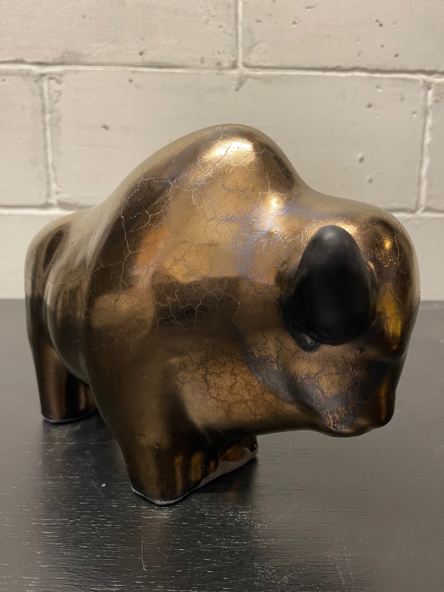 Otto Keramik Ceramic Bull West German Pottery Fat Lava