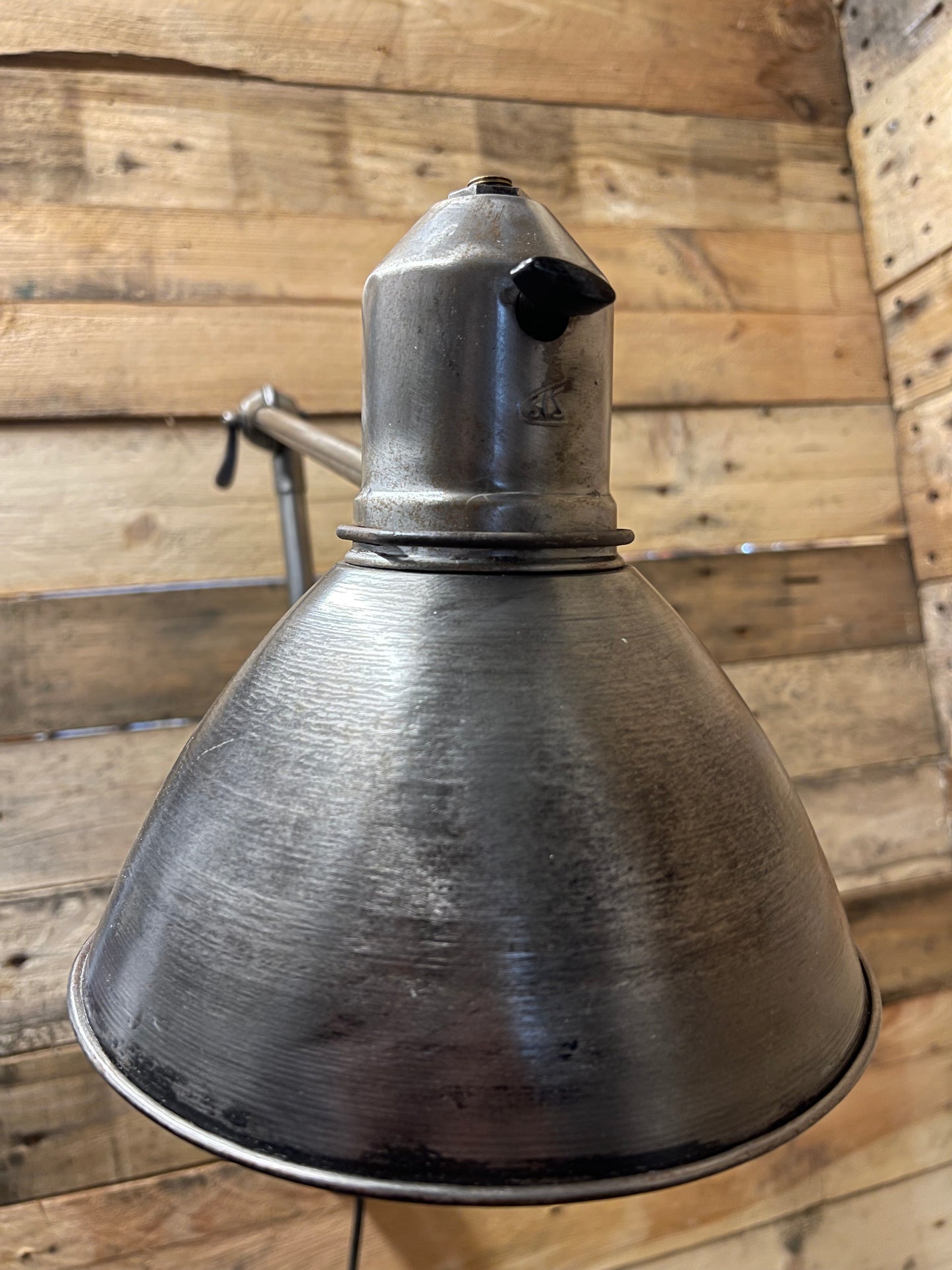 1930s German Made Industrial Wall Light By SIS Licht