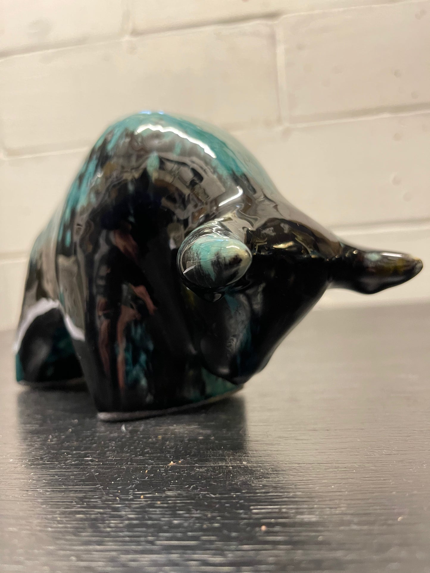Otto Keramik Ceramic Bull West German Pottery Fat Lava