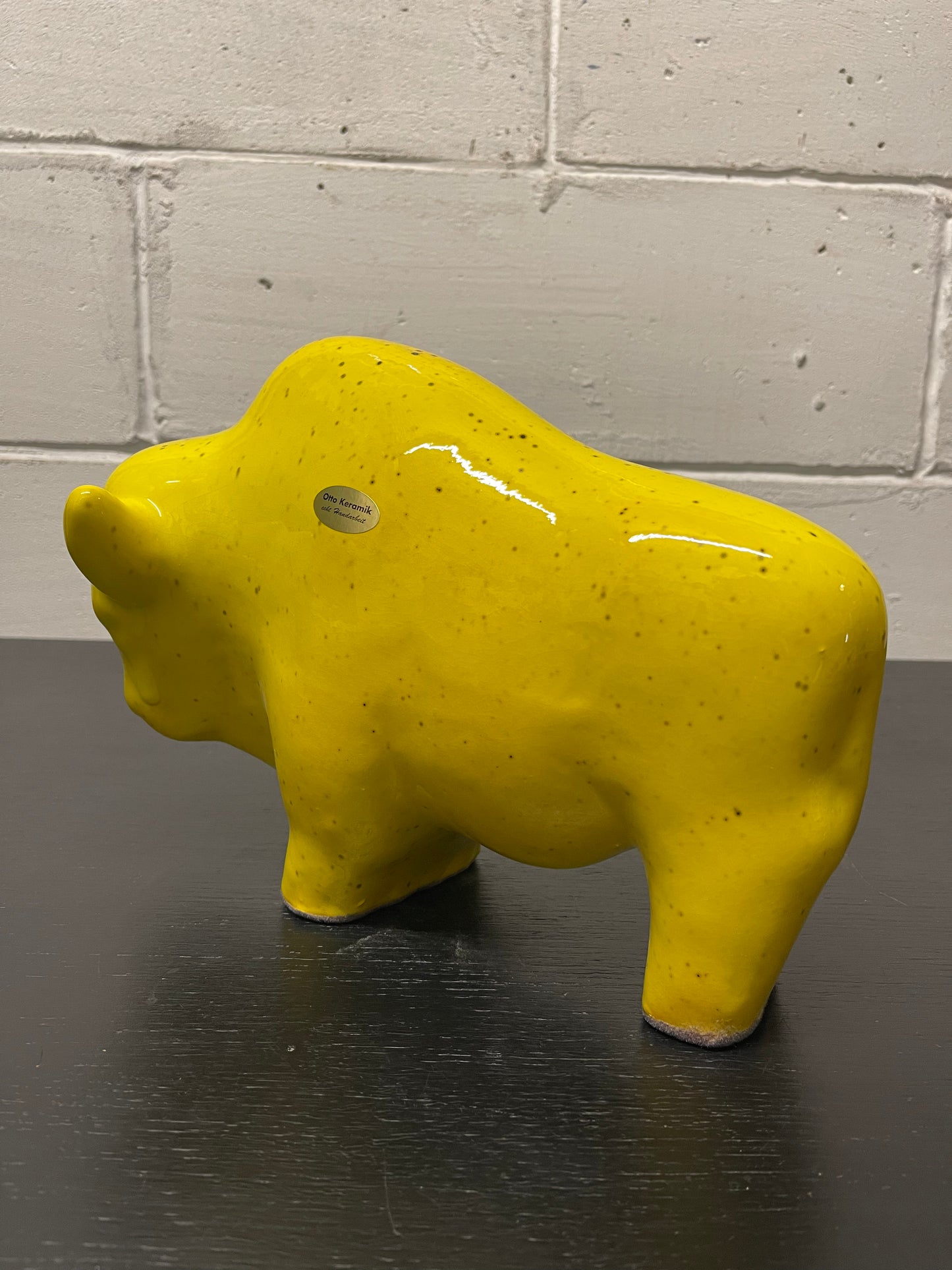 Otto Keramik Ceramic Bull West German Pottery Fat Lava