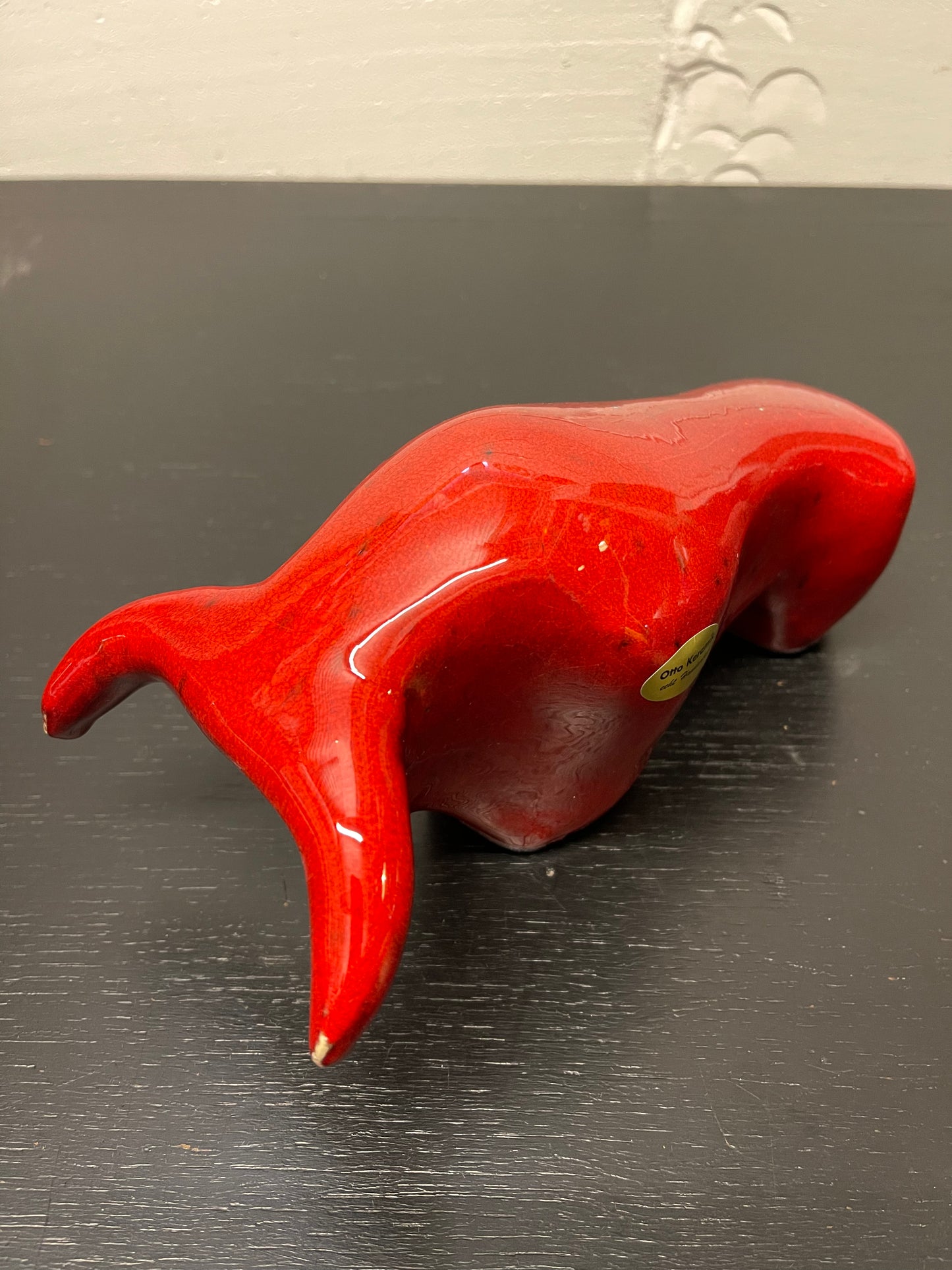 Otto Keramik Ceramic Bull West German Pottery Fat Lava