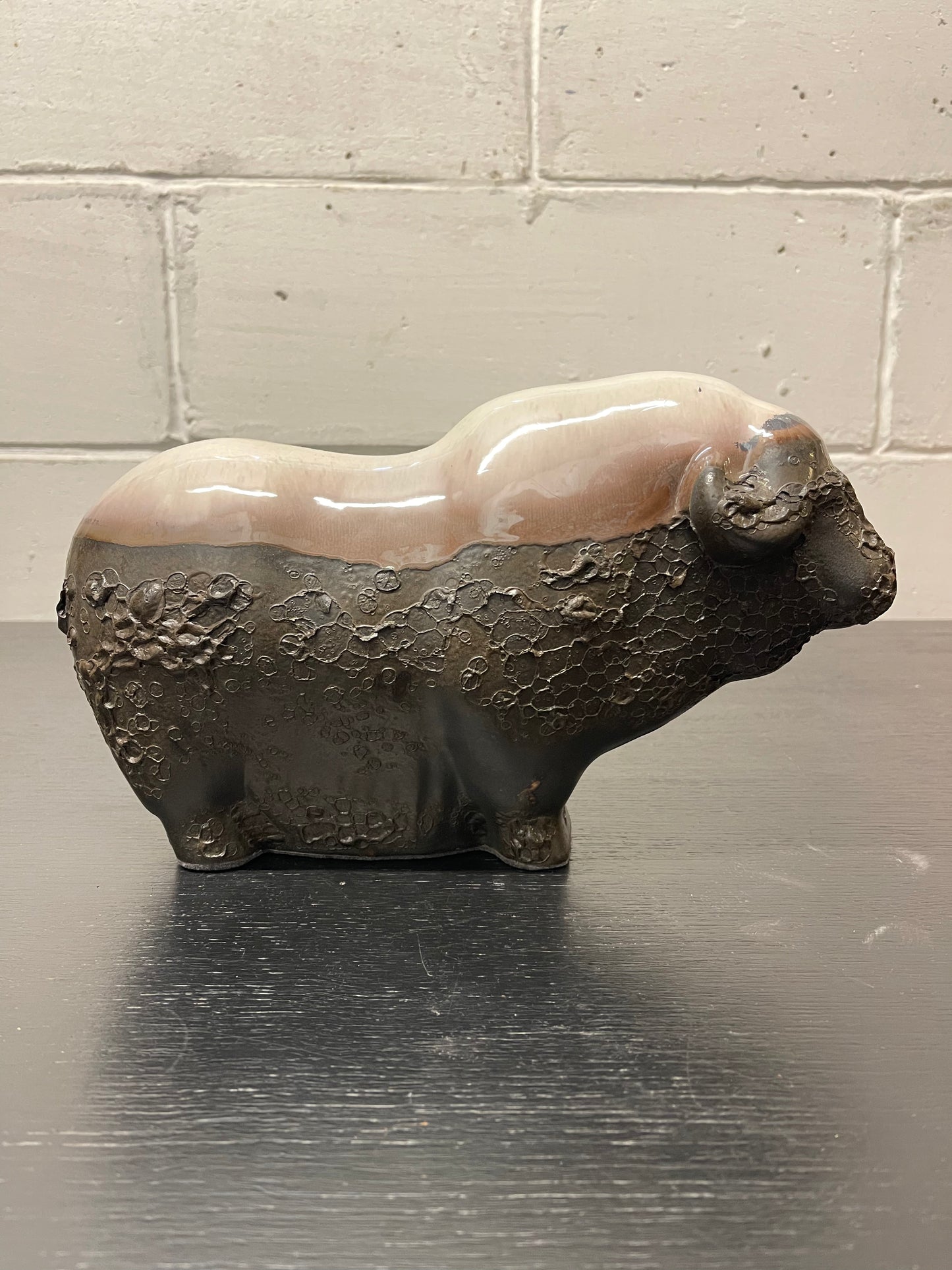Otto Keramik Ceramic Buffalo West German Pottery Fat Lava