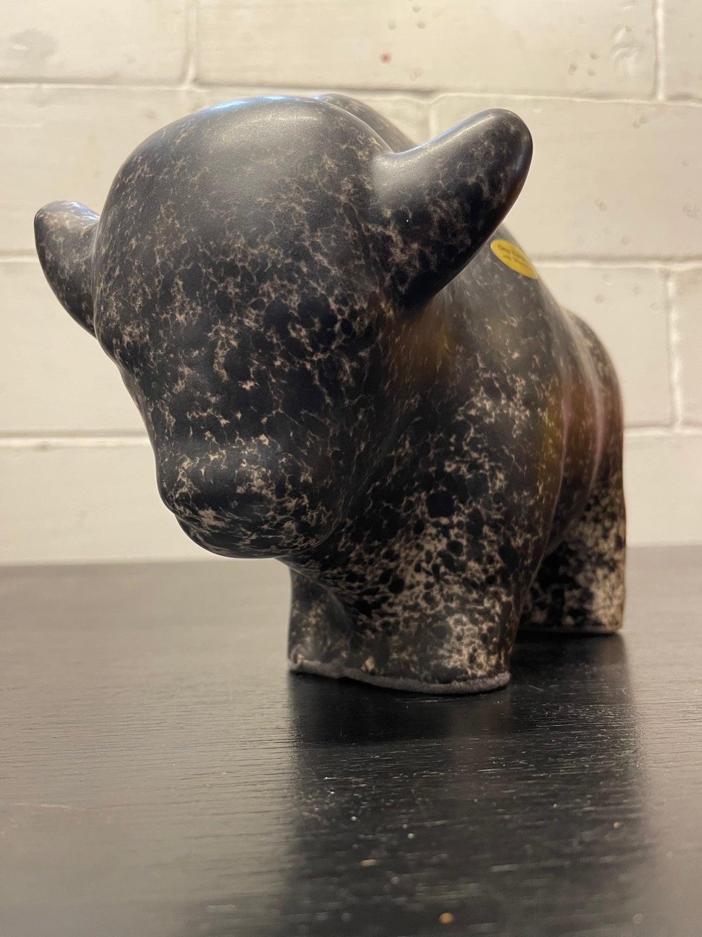 Otto Keramik Ceramic Bull West German Pottery Fat Lava