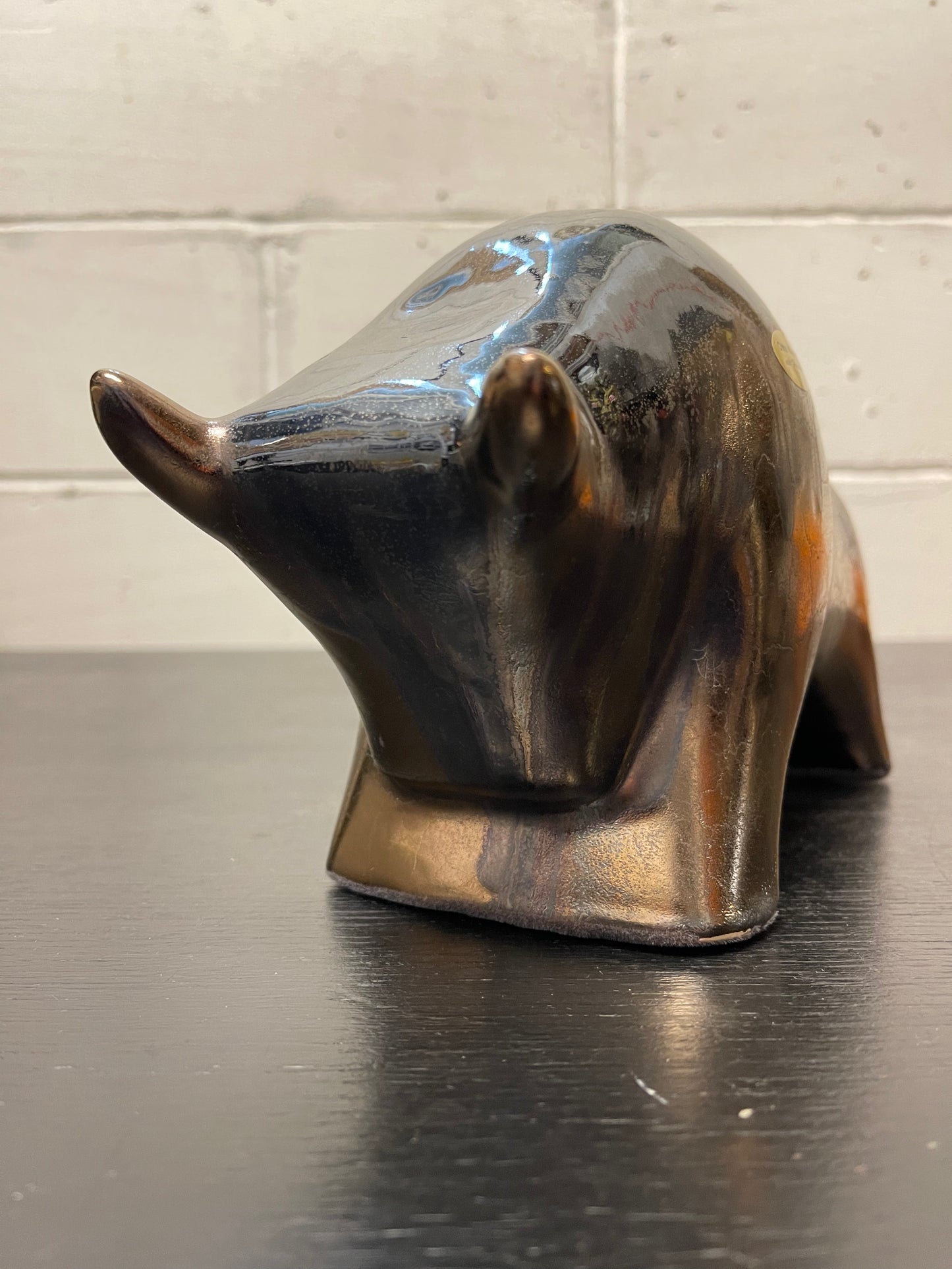 Otto Keramik Ceramic Bull West German Pottery Fat Lava