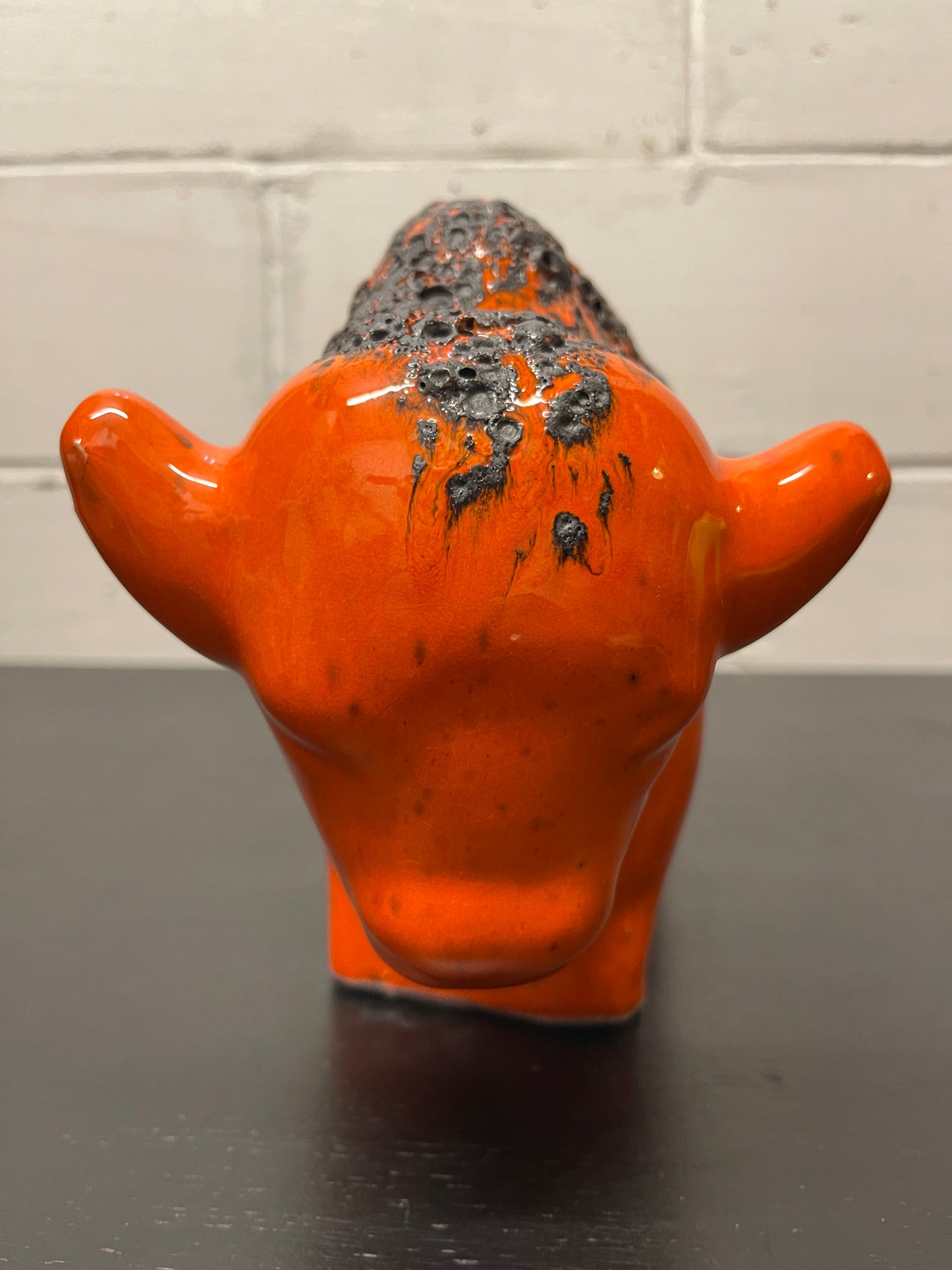 Otto Keramik Ceramic Bull West German Pottery Fat Lava