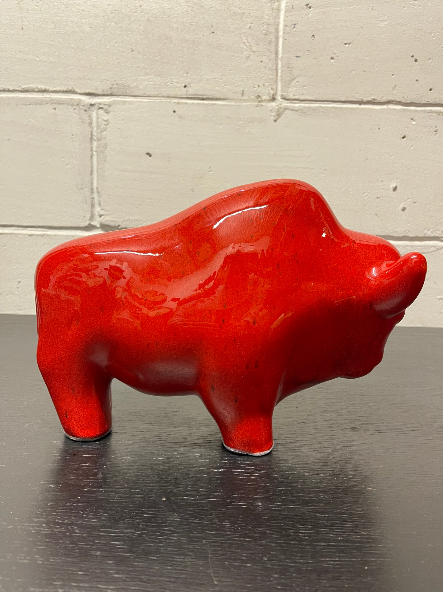 Otto Keramik Ceramic Bull West German Pottery Fat Lava
