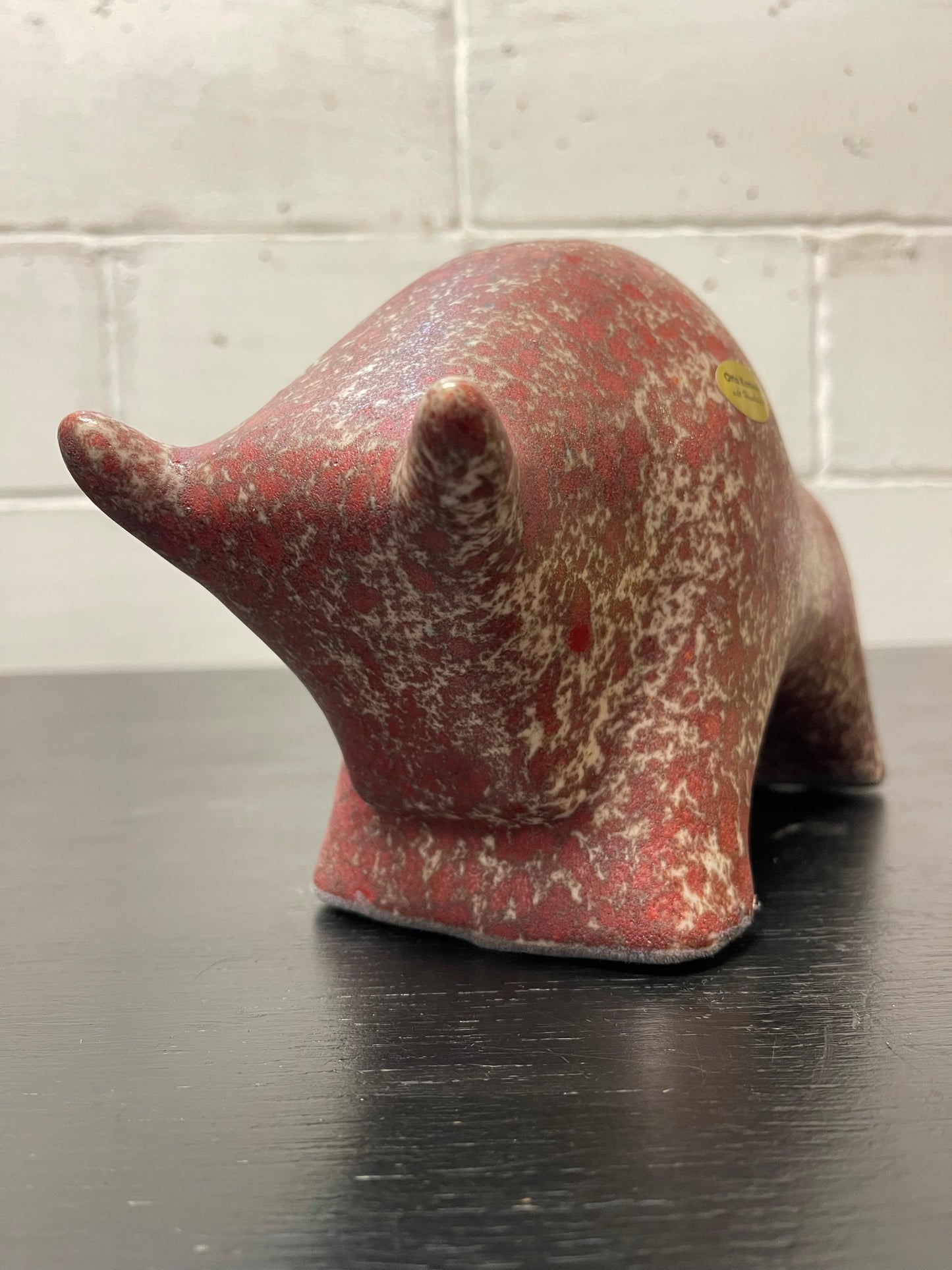 Otto Keramik Ceramic Bull West German Pottery Fat Lava
